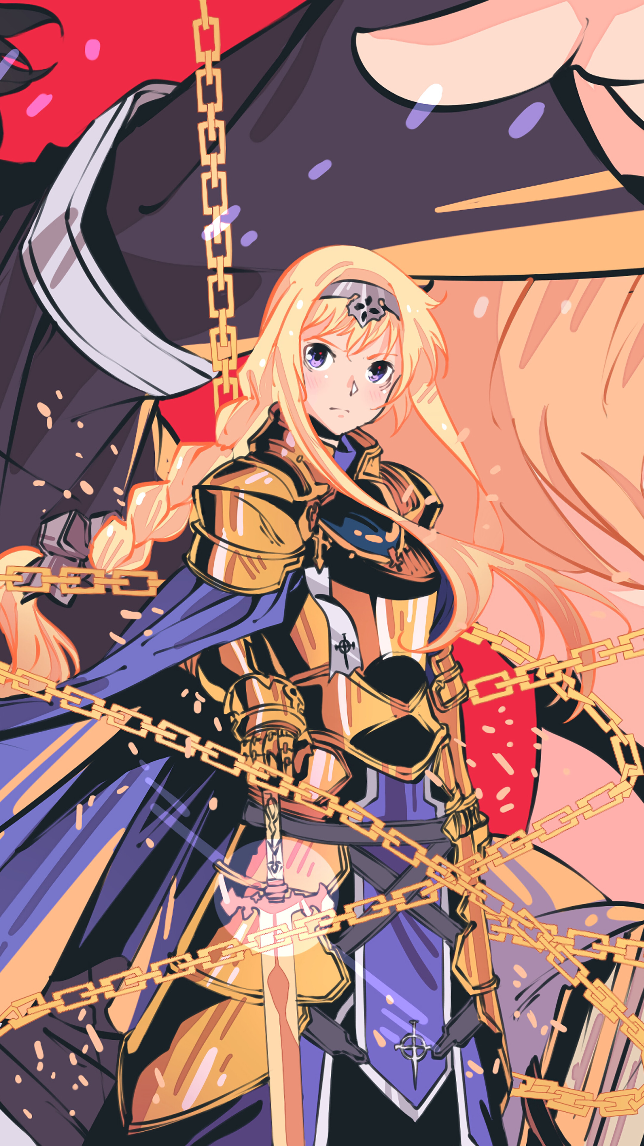 Alice Zuberg from Sword Art Online Alicization 4K HD Phone Wallpaper