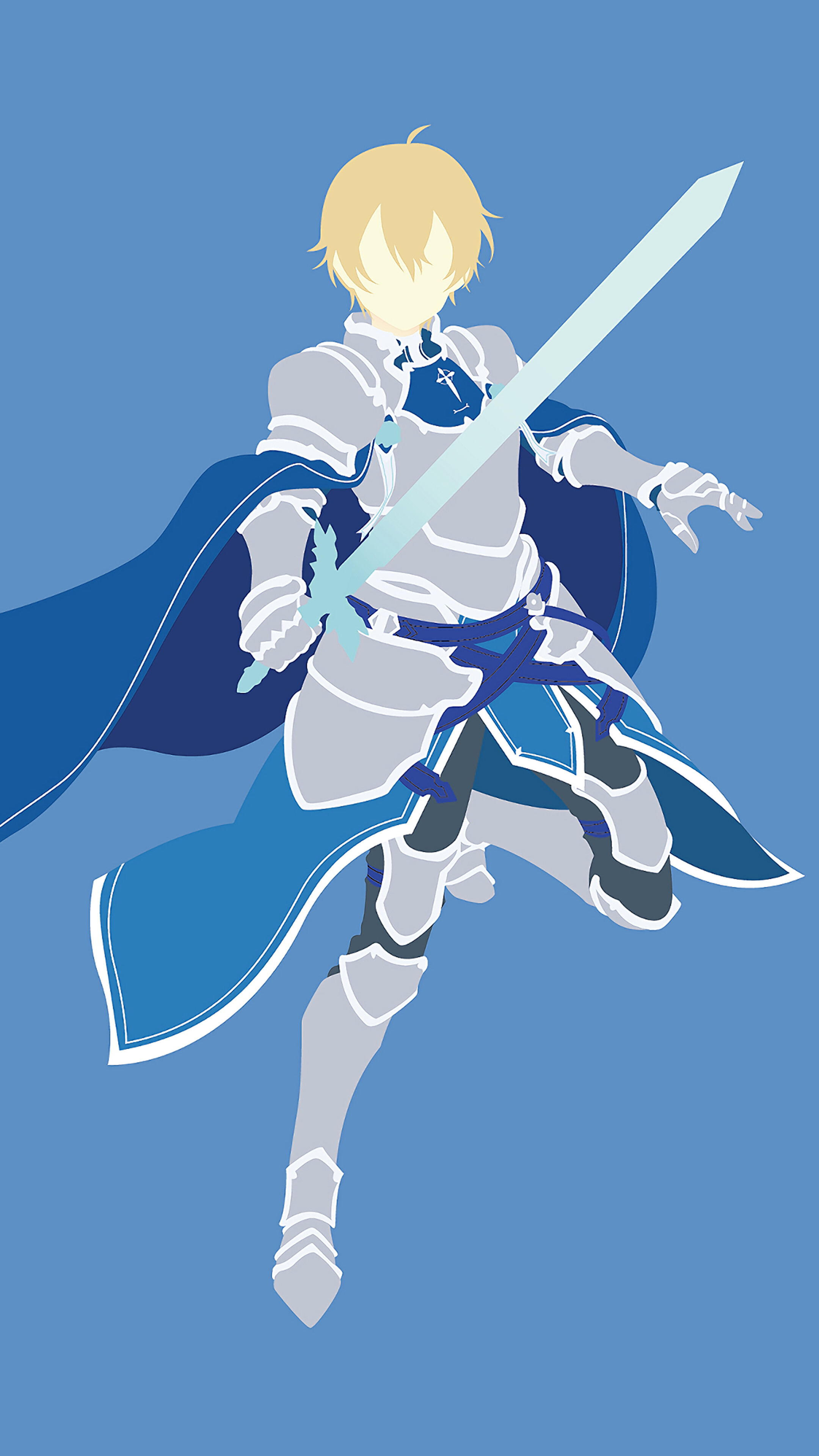 Eugeo from Sword Art Online Alicization Minimalist 4K HD Phone Wallpaper