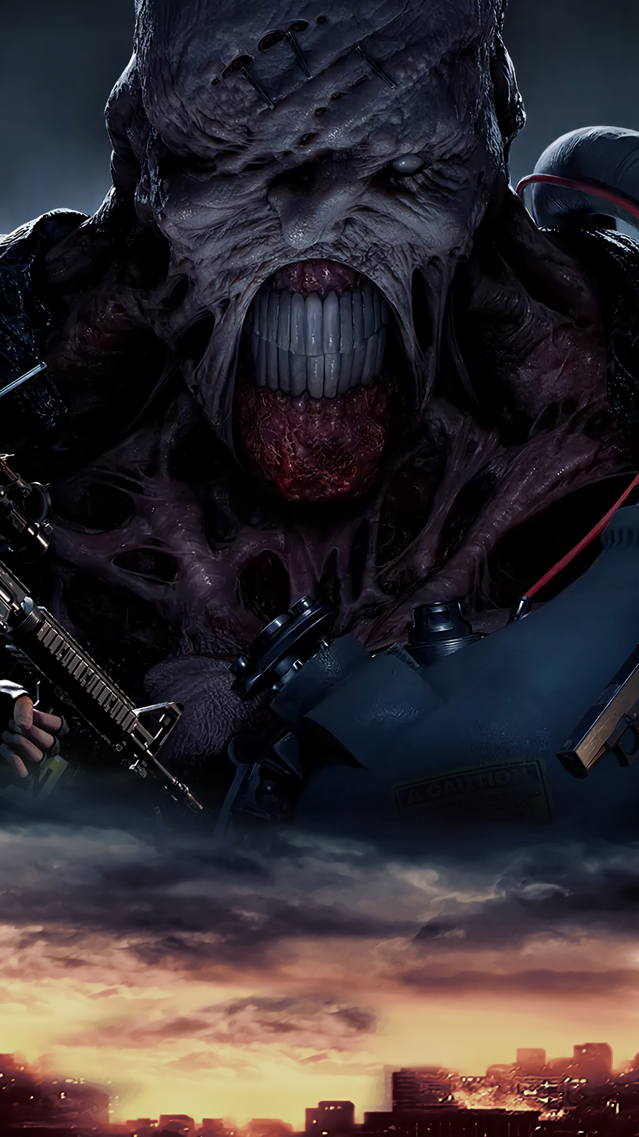 Nemesis from Resident Evil 3 Remake 4K HD Phone Wallpaper