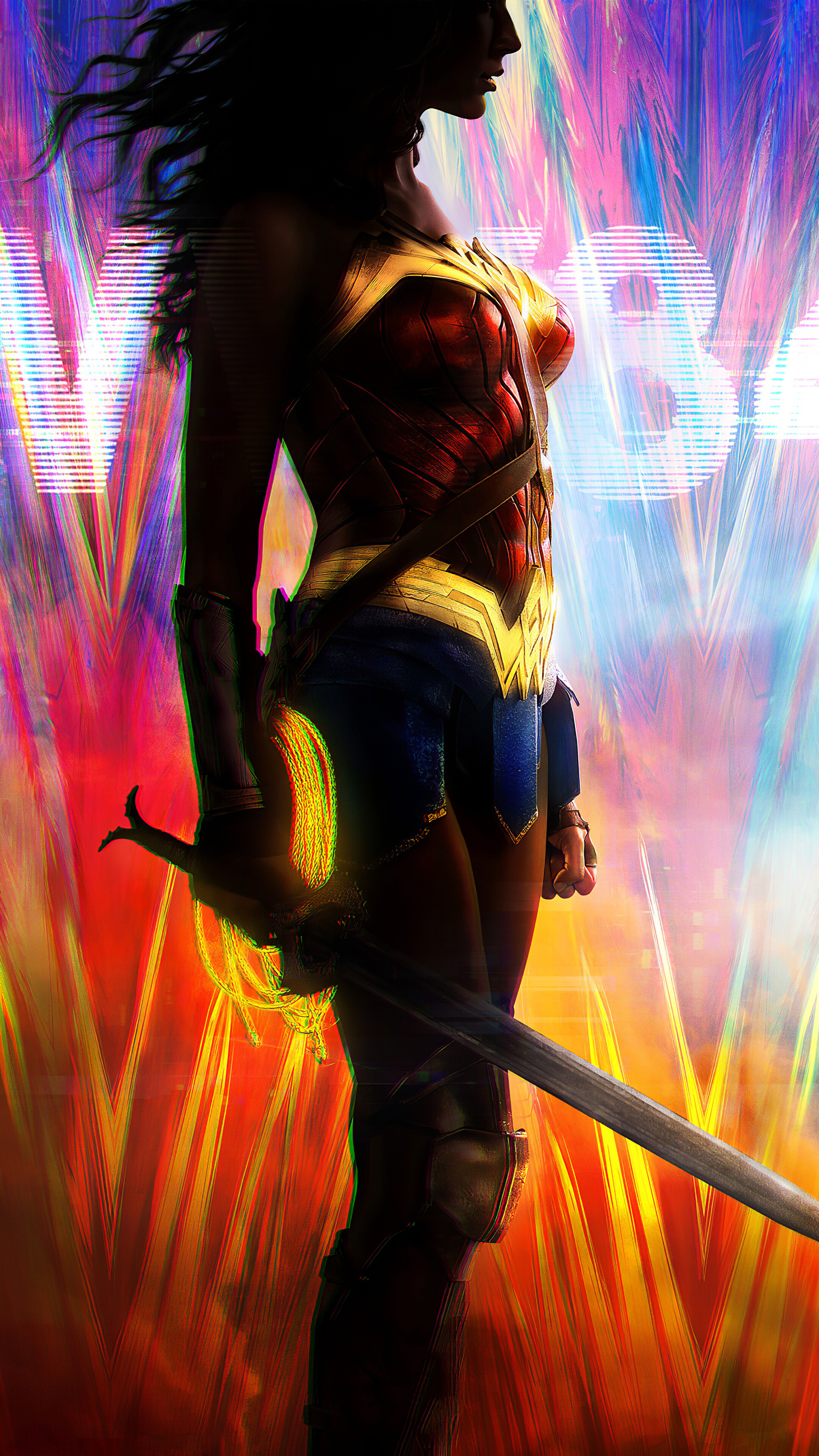Wonder Woman from Wonder Woman 1984 Poster 4K HD Phone Wallpaper