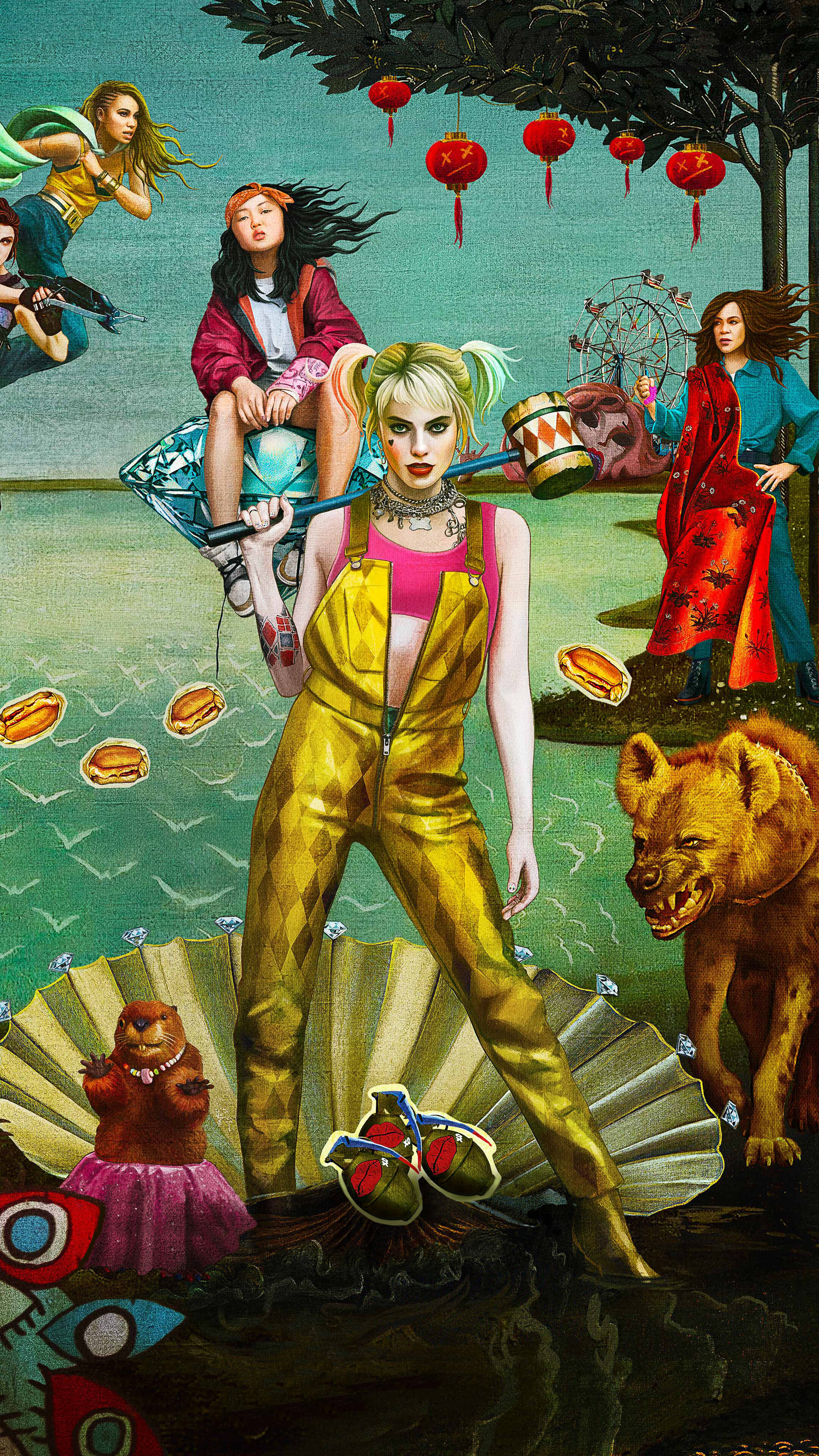 Harley Quinn from Birds of Prey Poster 4K HD Phone Wallpaper