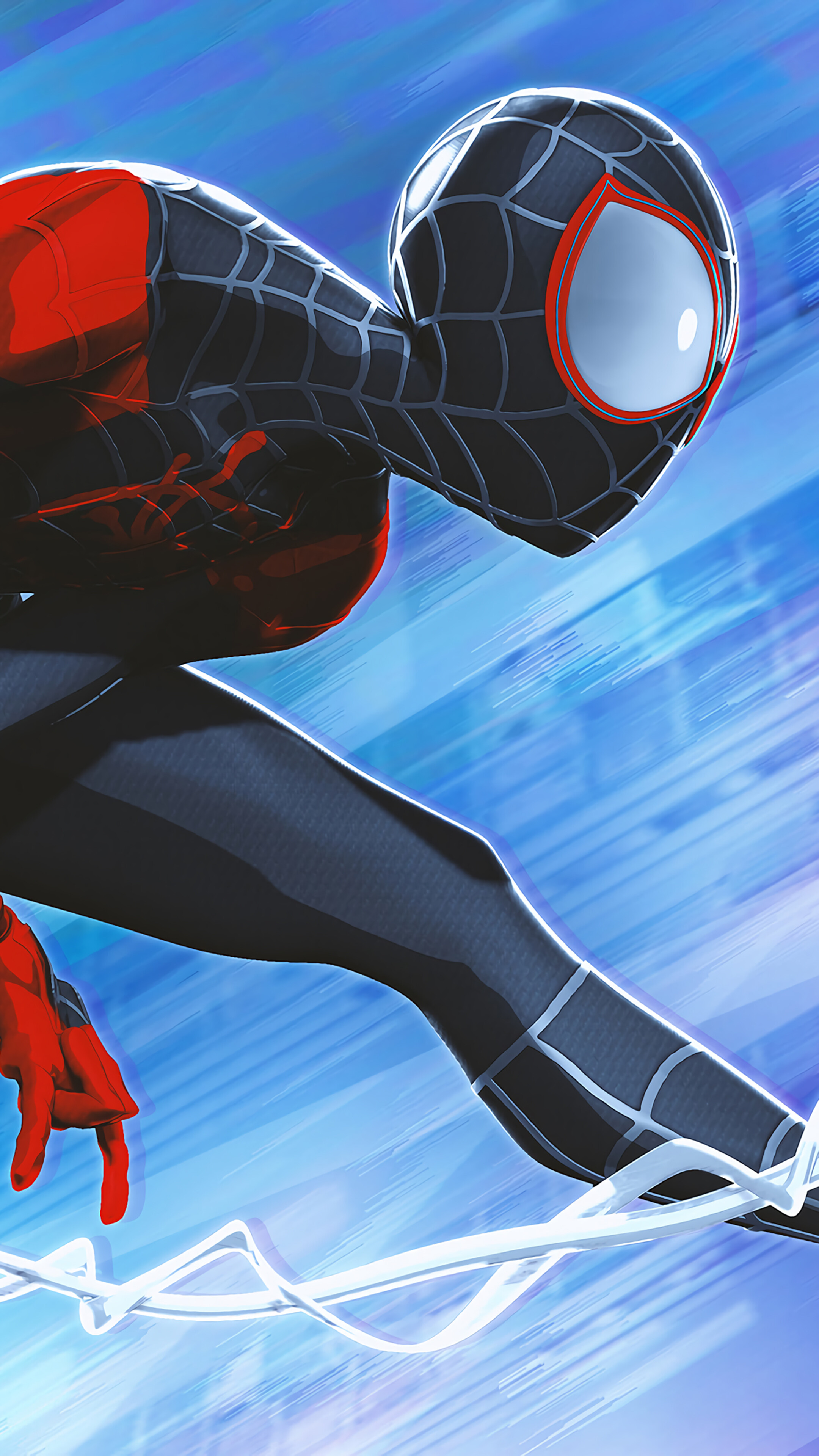 Miles Morales from Spider-Man Into the Spider-Verse 4K HD Phone Wallpaper