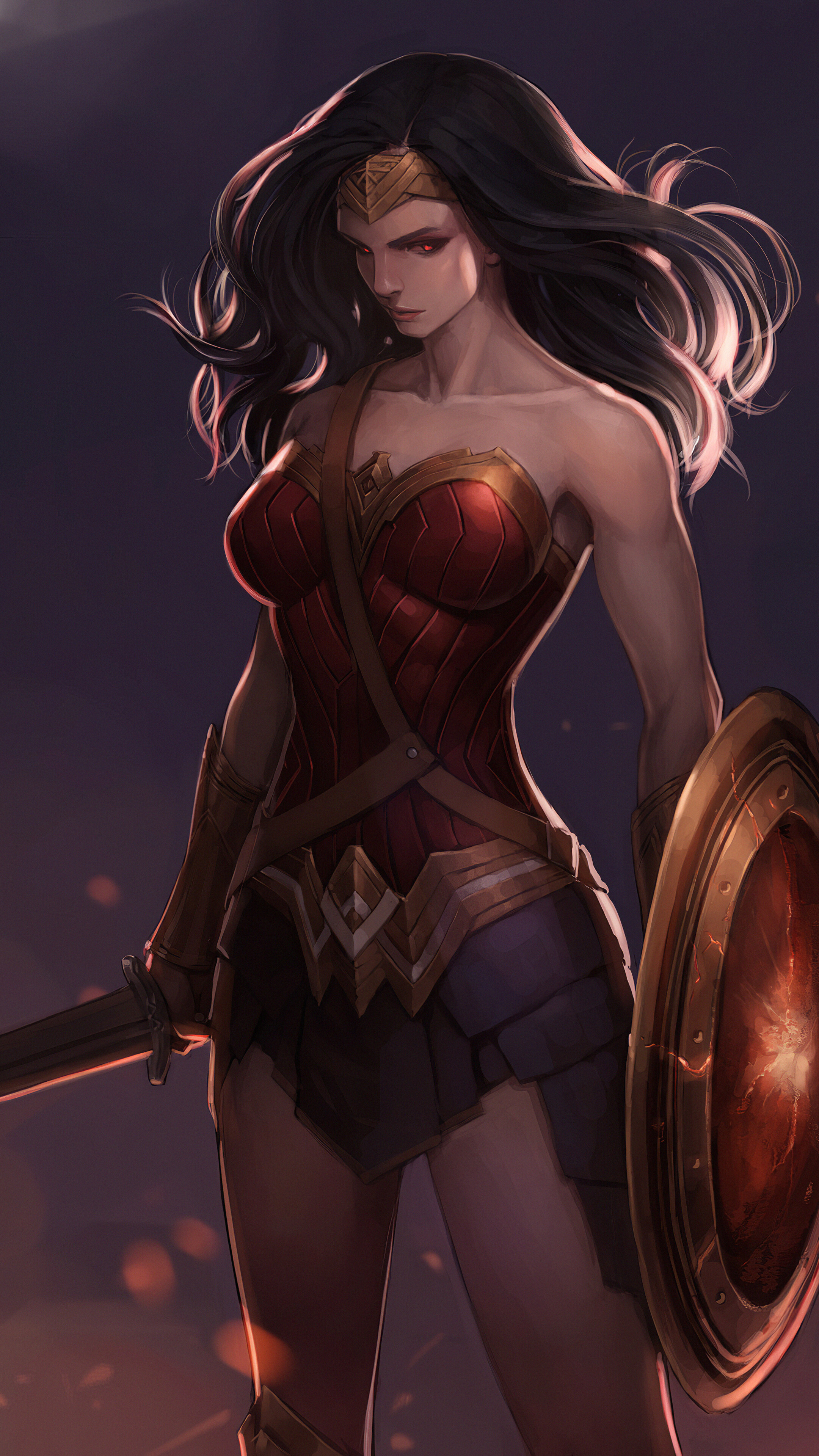 Wonder Woman in 4K HD Phone Wallpaper