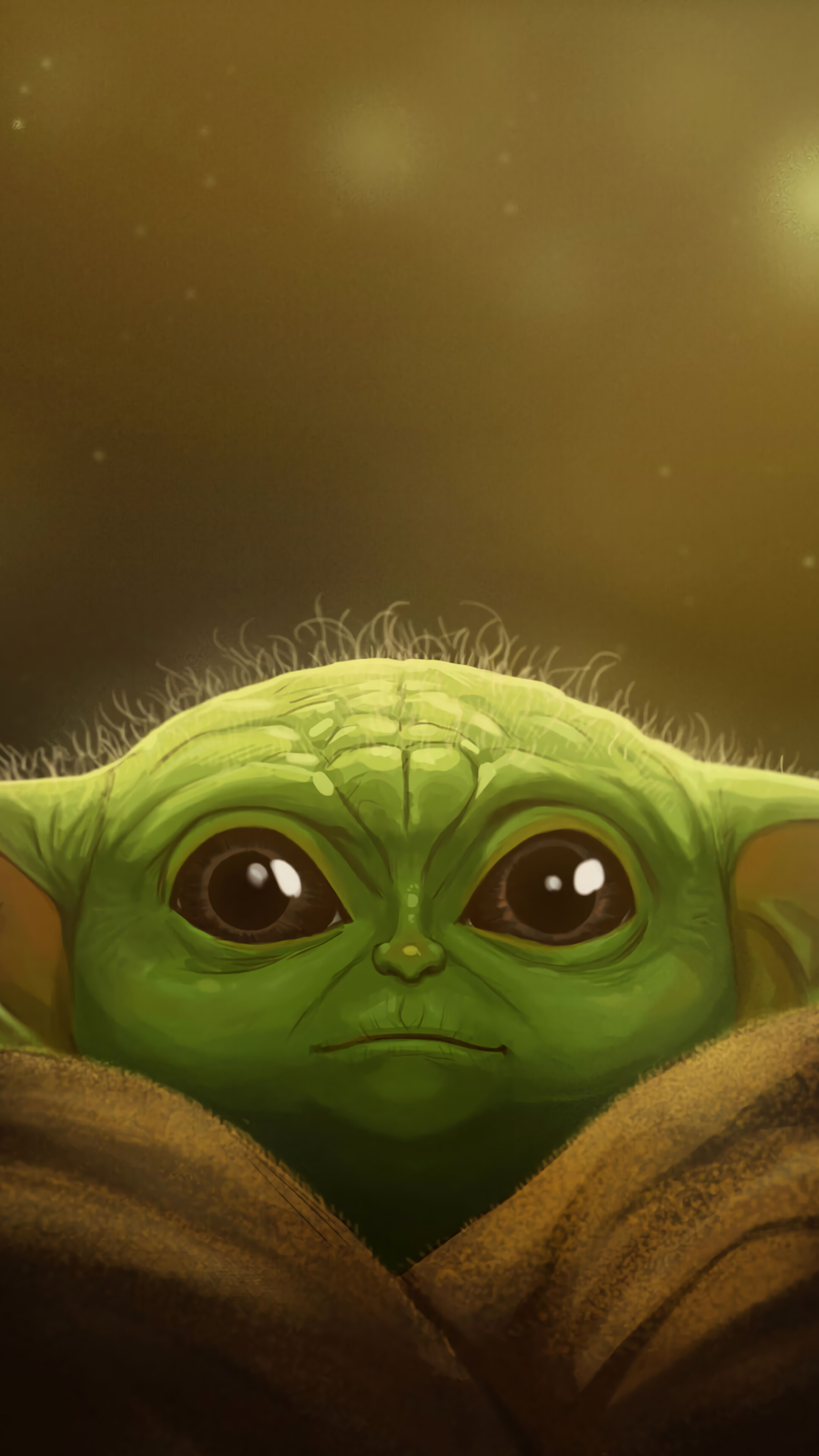 Baby Yoda from The Mandalorian 4K HD Phone Wallpaper
