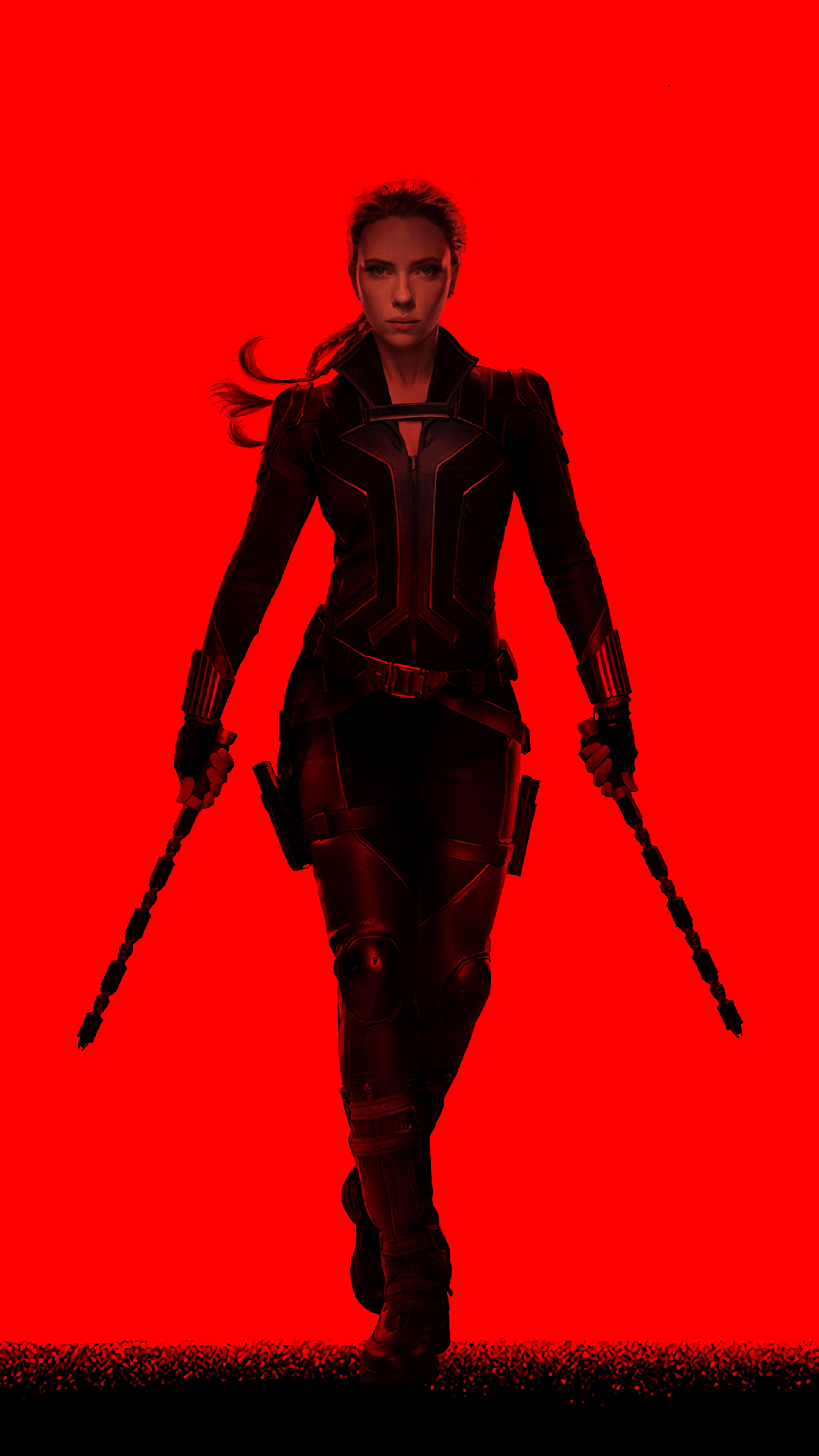 Black Widow from Marvel 4K HD Phone Wallpaper
