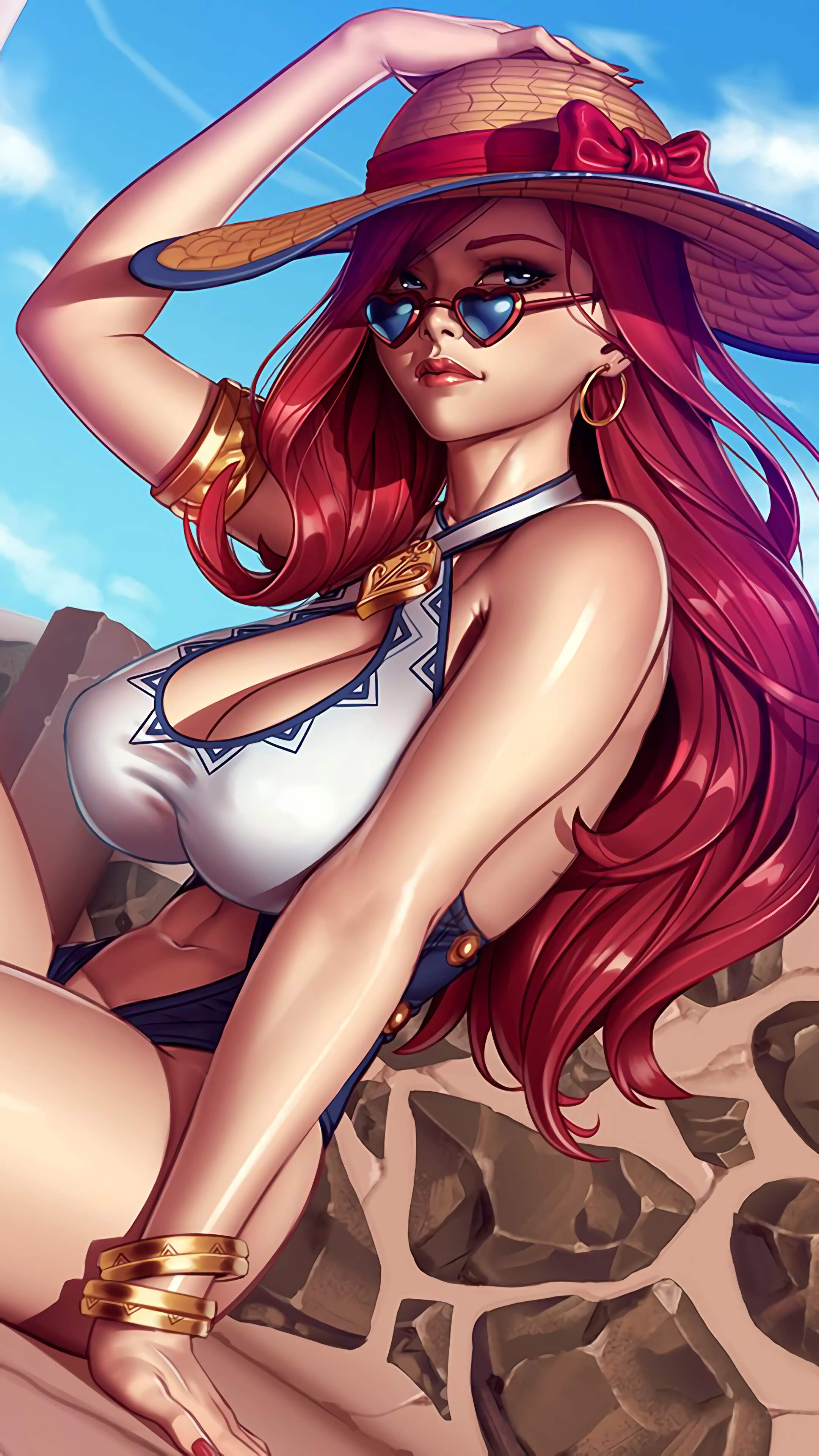 Miss Fortune from LoL in 4K HD Phone Wallpaper