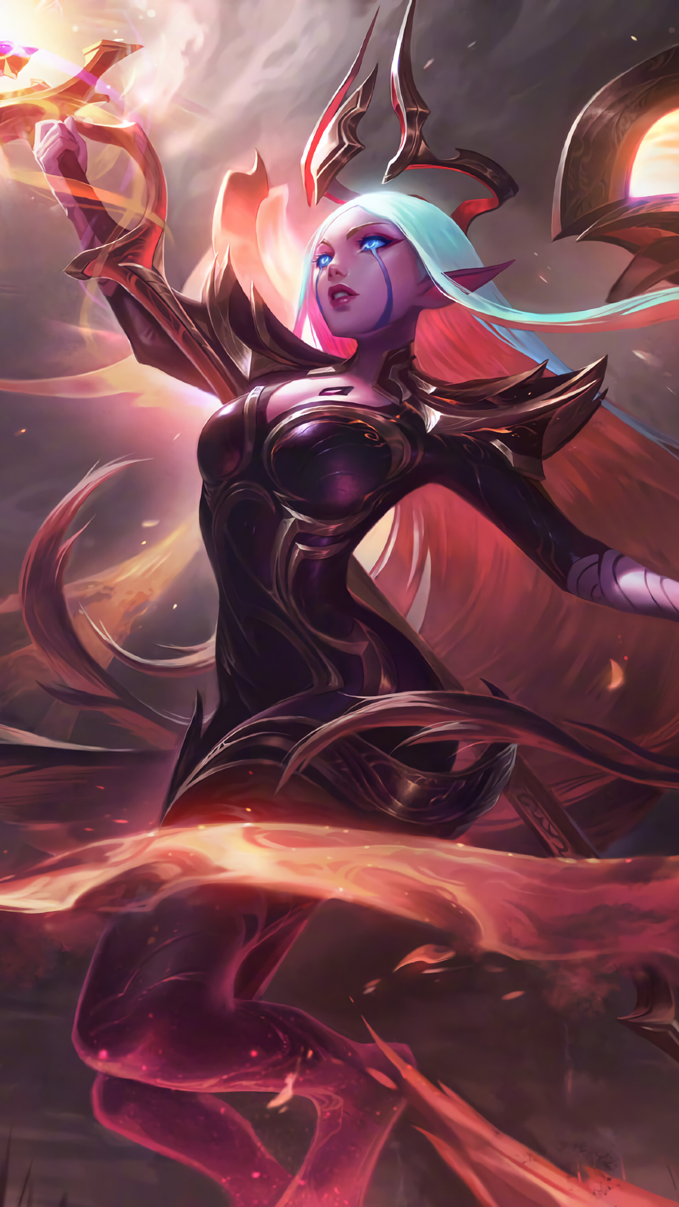 Nightbringer Soraka from League of Legends 4K HD Phone Wallpaper