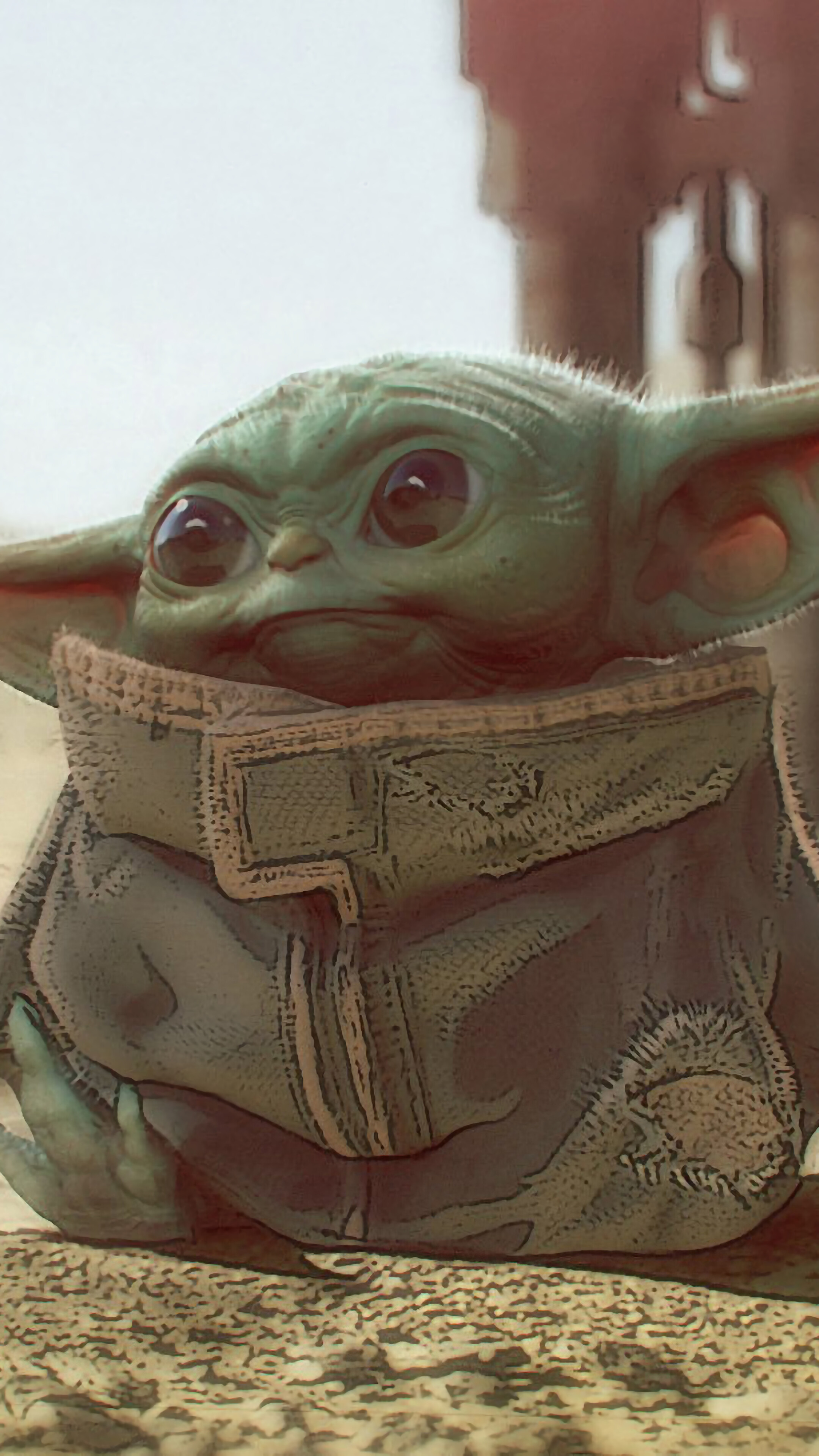 Grogu from The Mandalorian 4K HD Phone Wallpaper