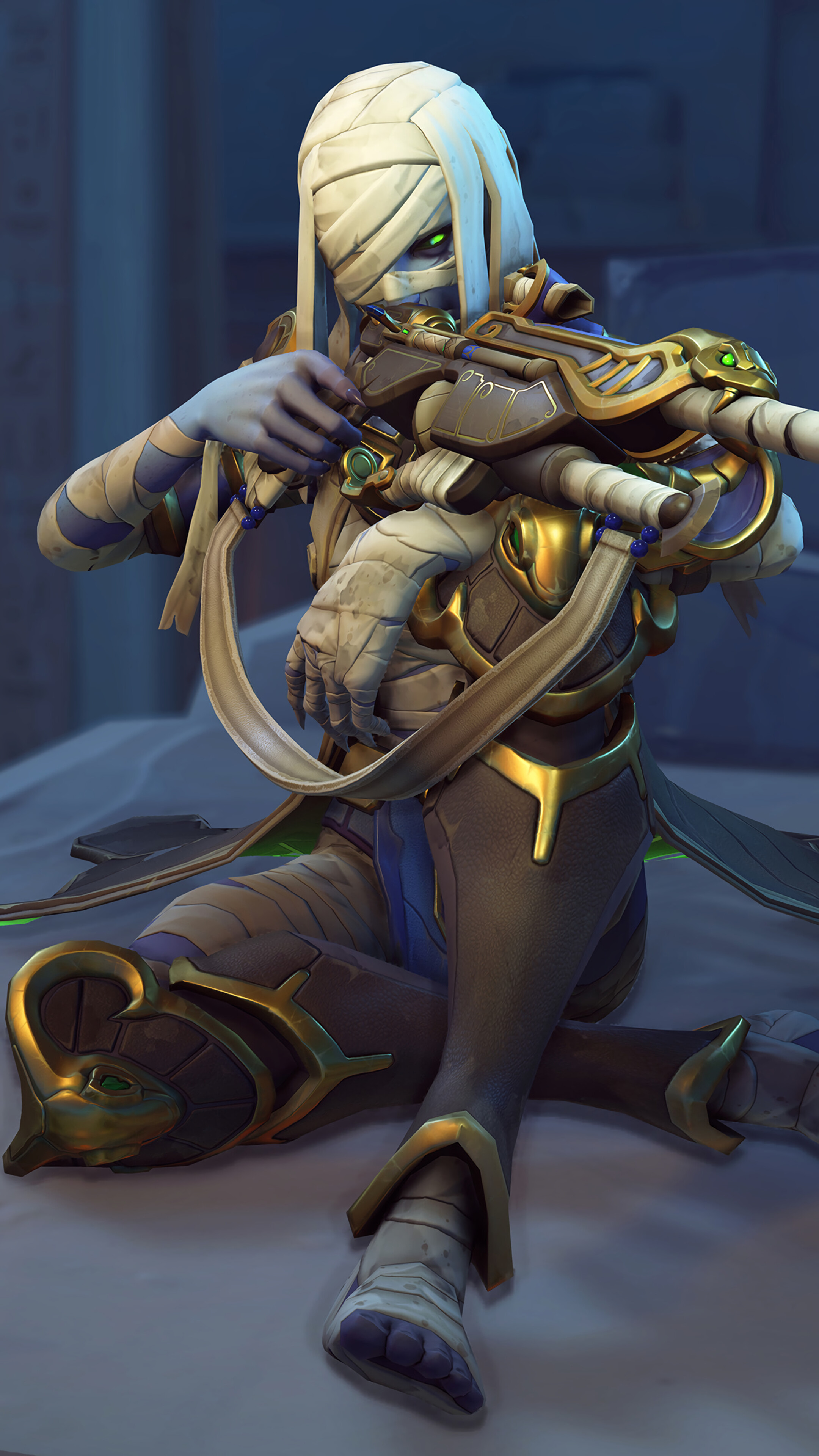 Pharaoh Ana from Overwatch 4K HD Phone Wallpaper