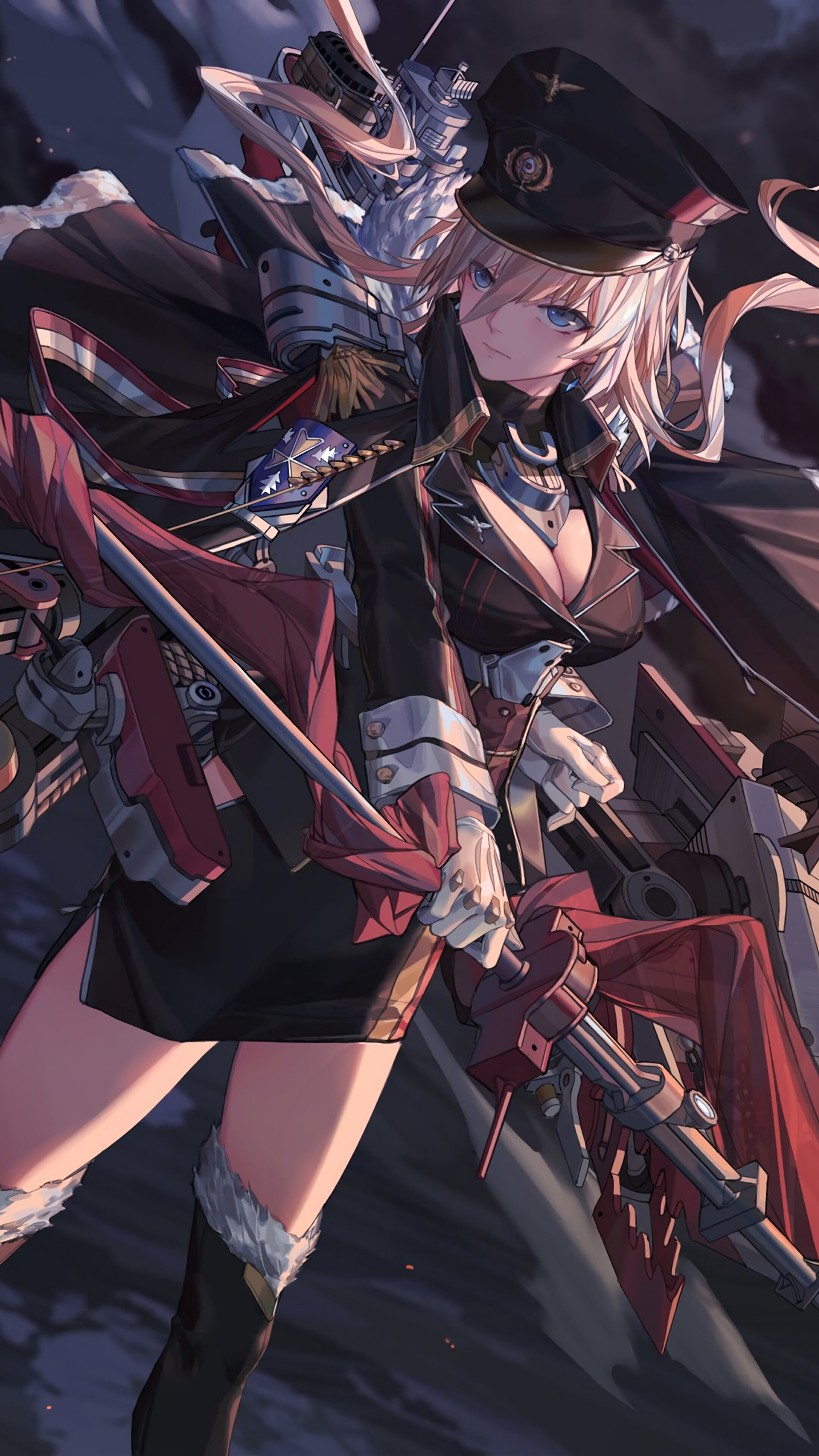 Bismarck from Azur Lane 4K HD Phone Wallpaper