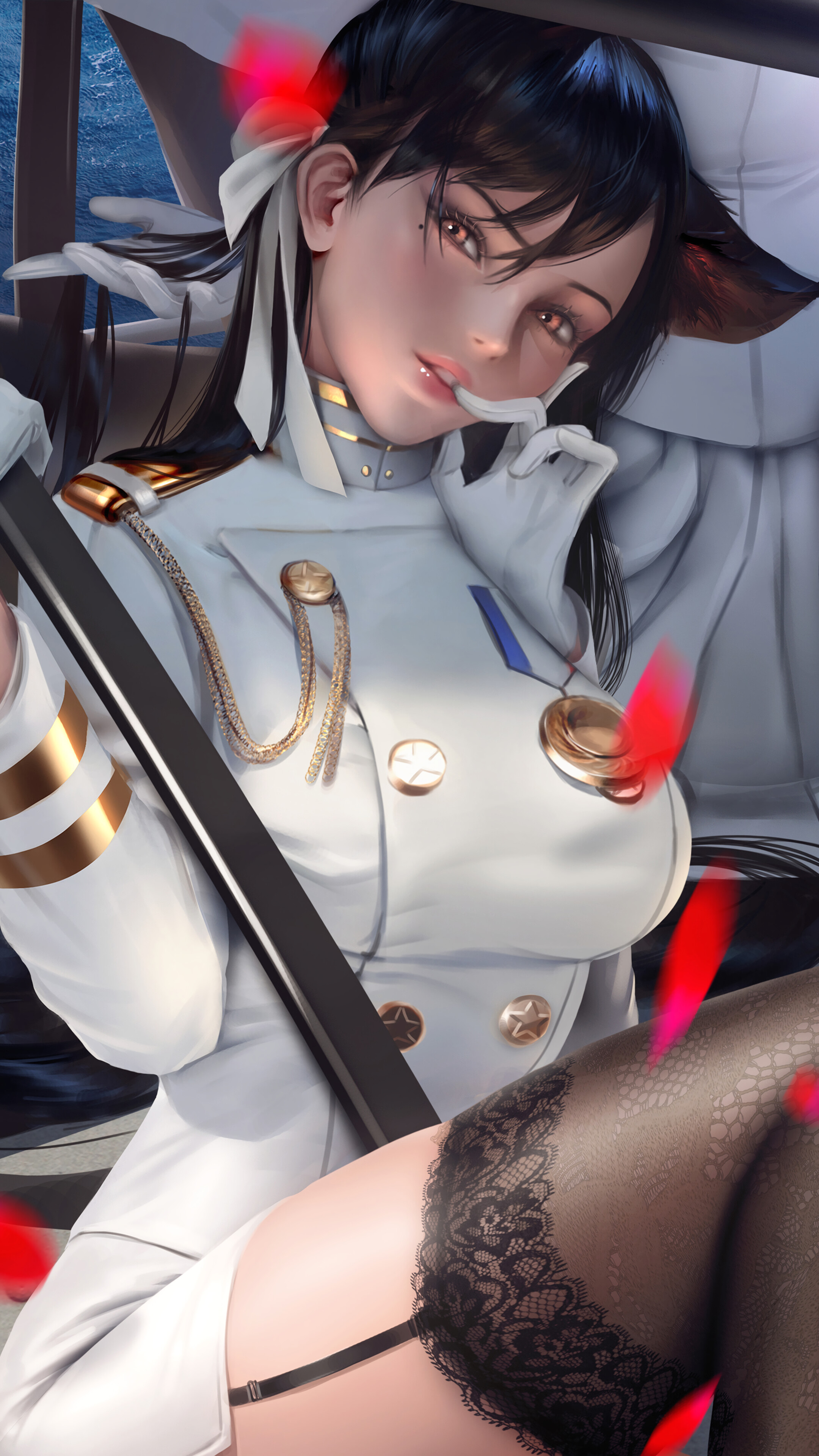 Atago from Azur Lane in 4K HD Phone Wallpaper