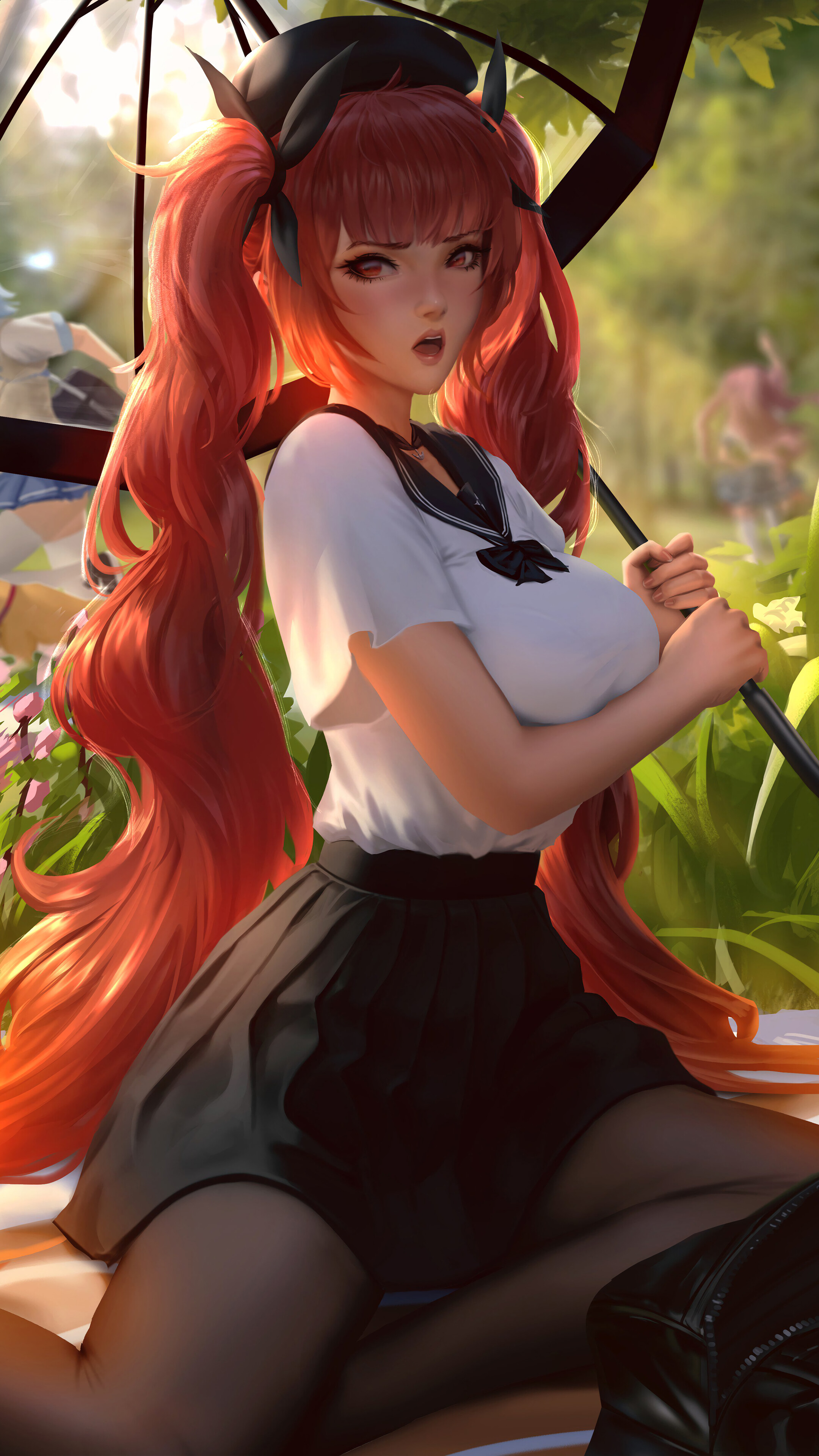 Honolulu from Azur Lane in 4K HD Phone Wallpaper