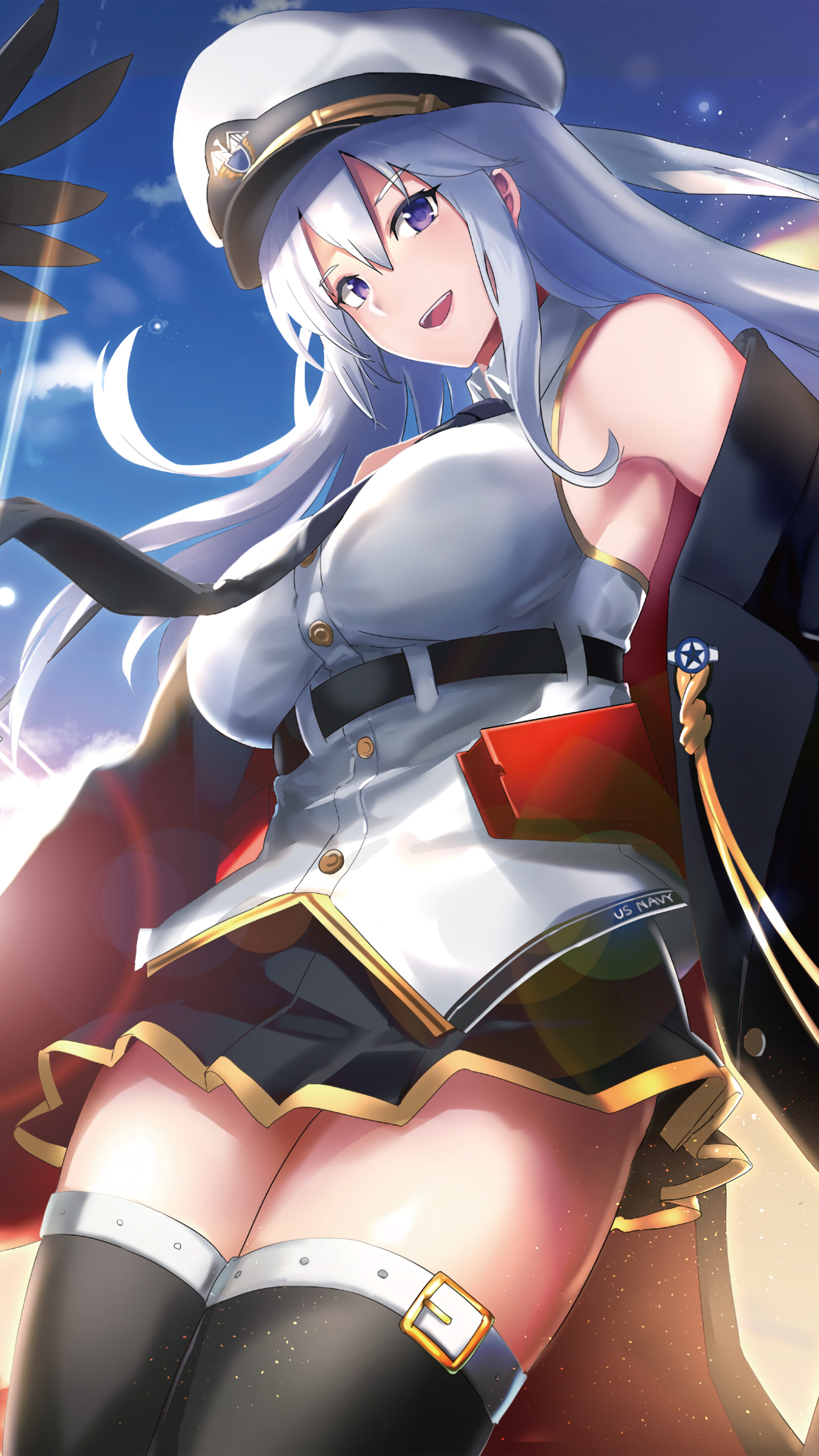 Azur Lane, Enterprise, Anime Girl, 4k HD Phone Wallpaper
