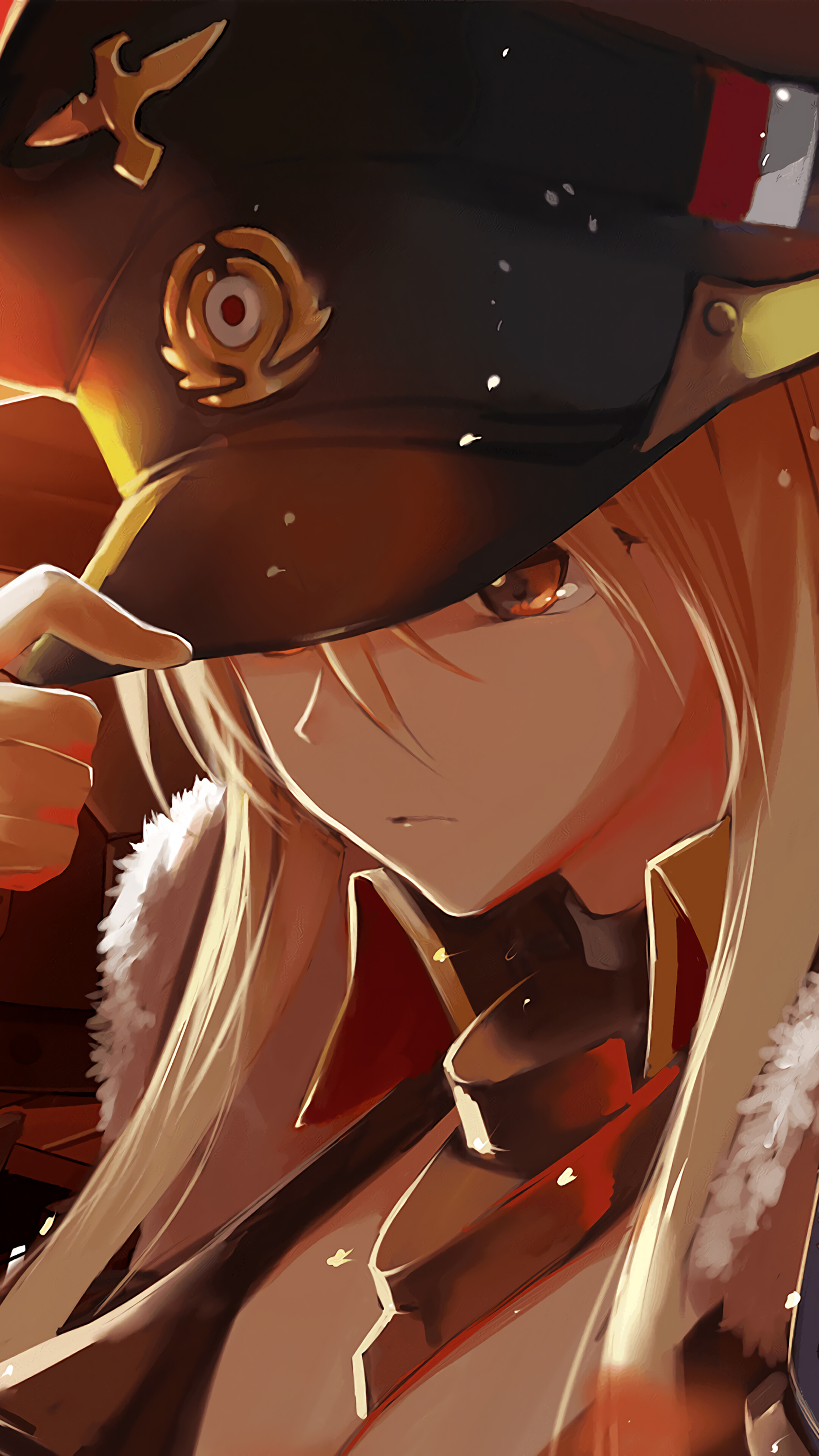 Azur Lane, Bismarck, Anime Girl, 4k HD Phone Wallpaper