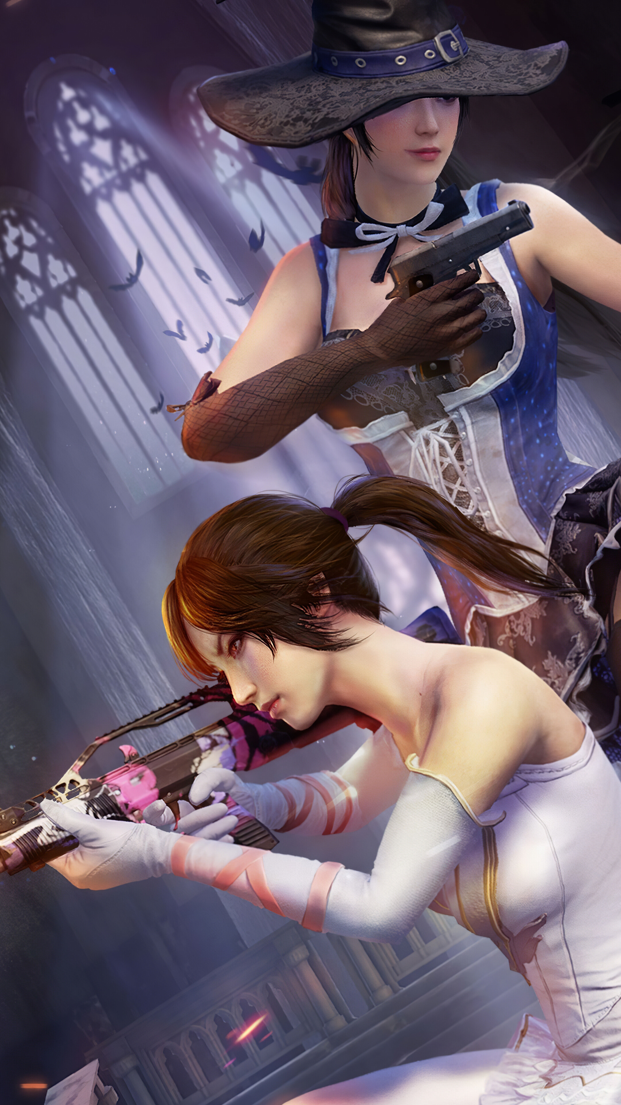 Girls with guns from PUBG 4K HD Phone Wallpaper