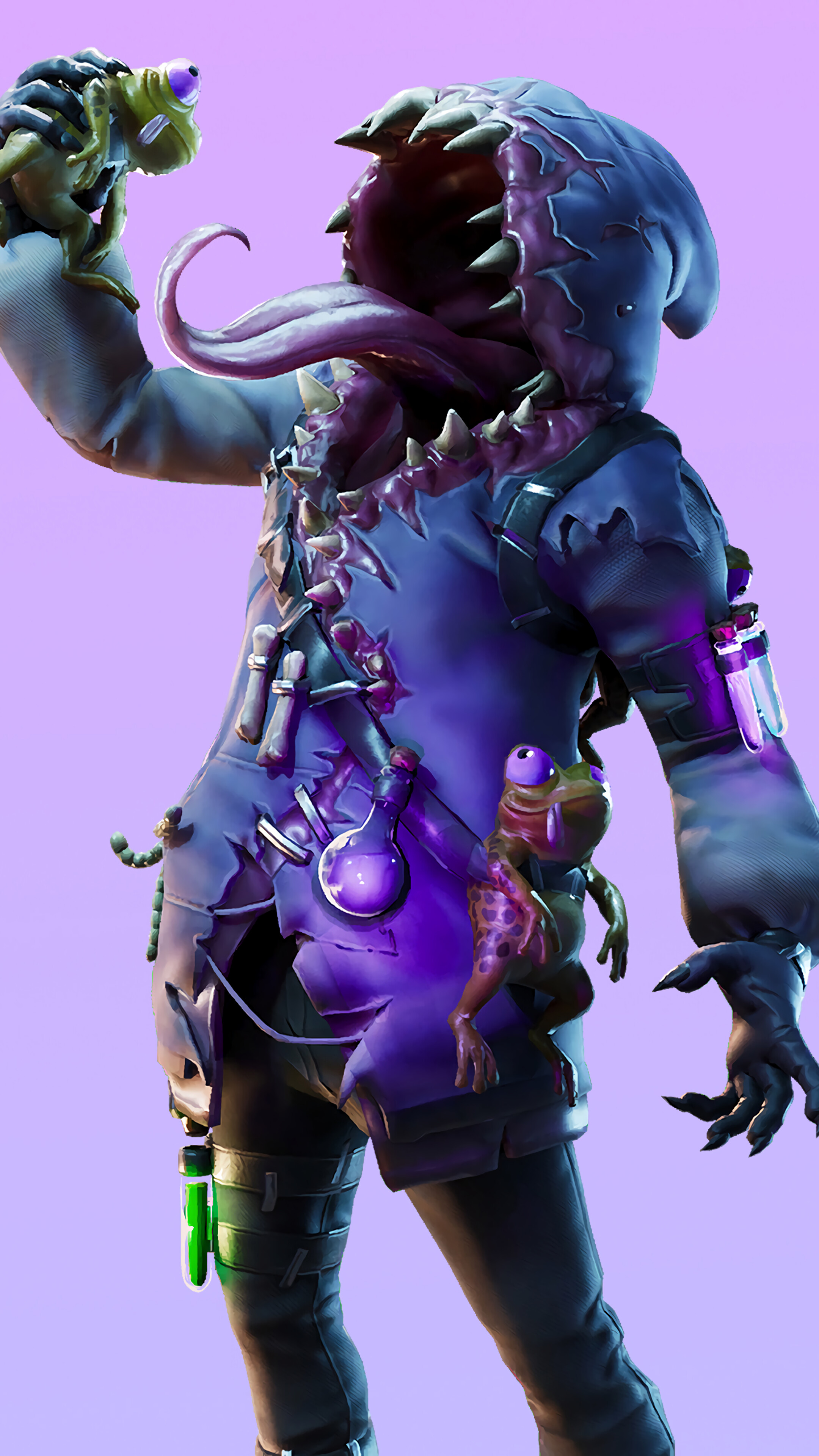 Fortnite, Big Mouth, Halloween, Outfit, Skin, 4k HD Phone Wallpaper