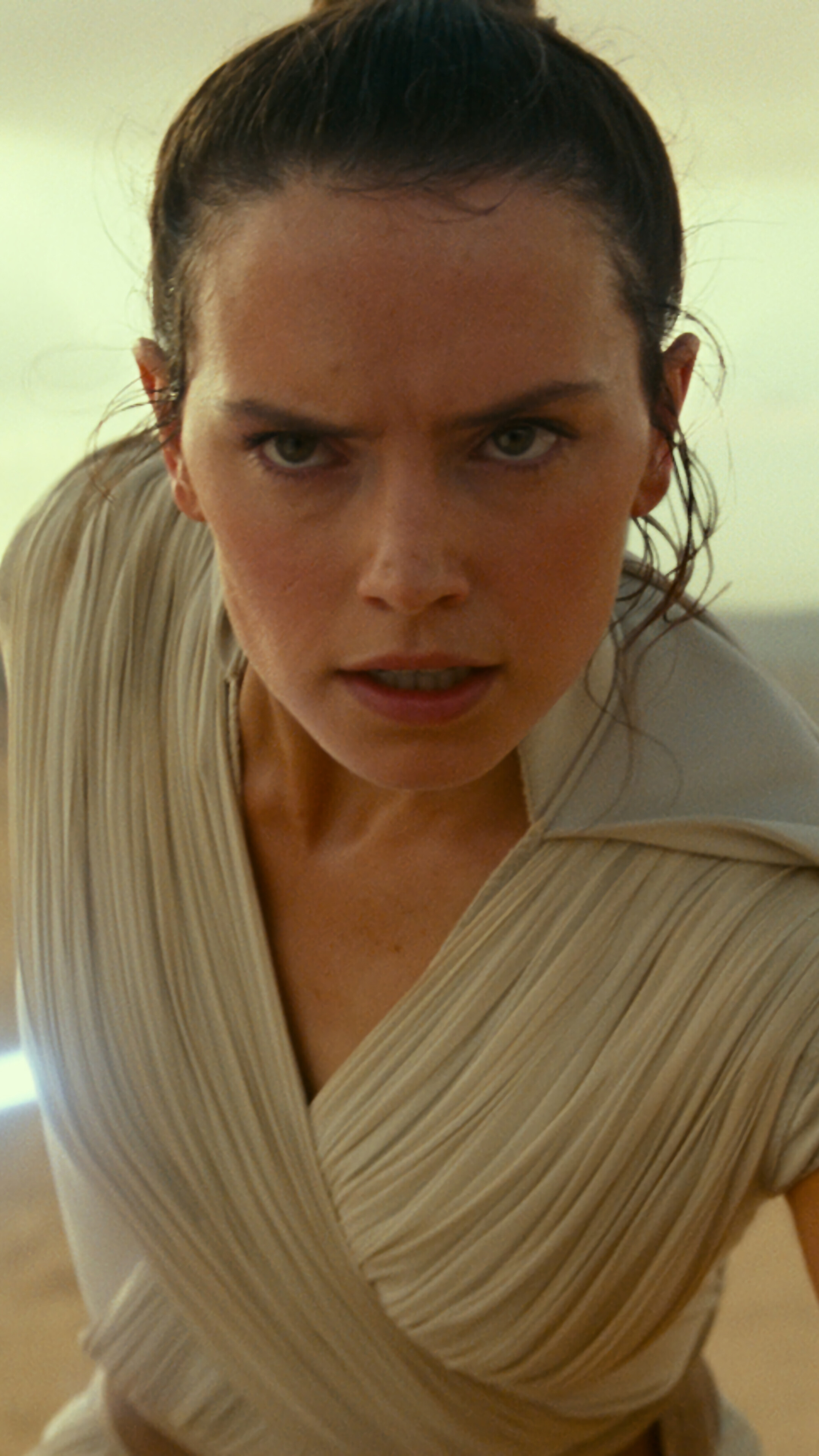 Rey from Star Wars The Rise of Skywalker with Lightsaber 4K HD Phone Wallpaper