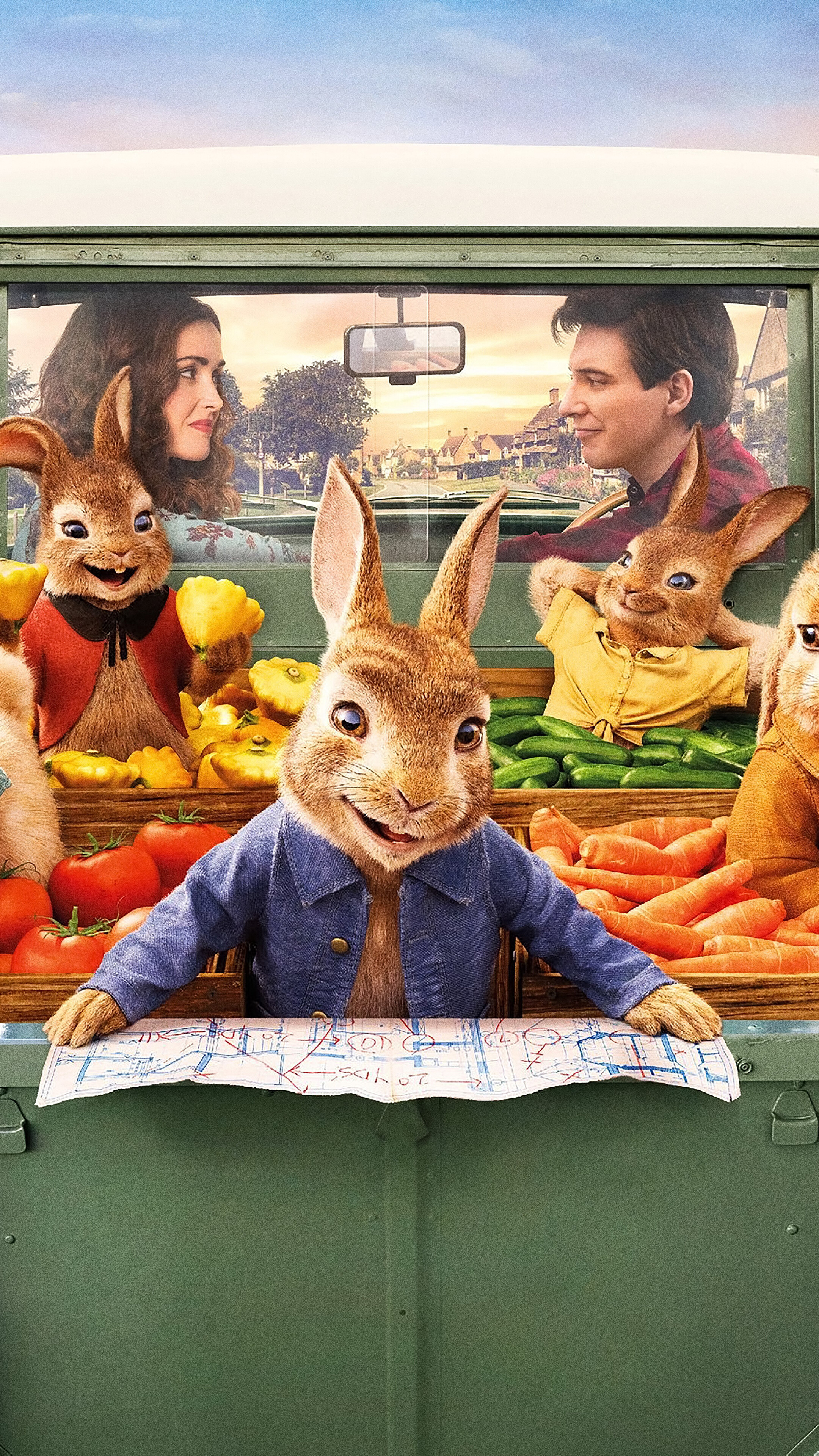 Peter Rabbit 2 The Runaway Movie Poster HD Phone Wallpaper