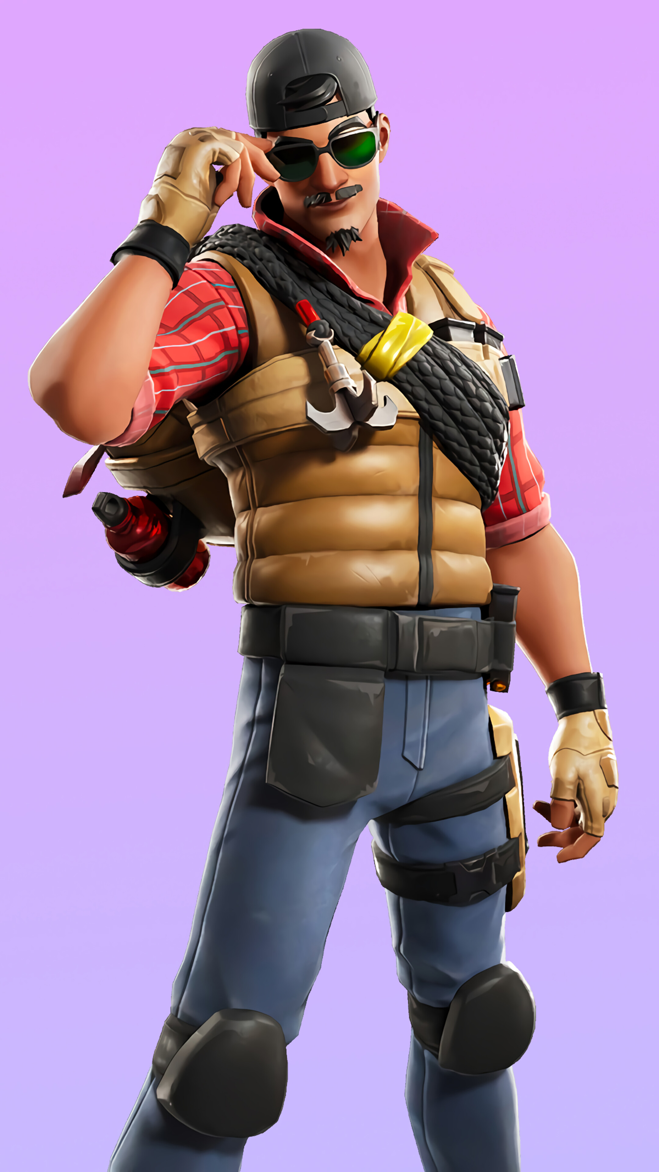 Wrangler from Fortnite 4K HD Phone Wallpaper