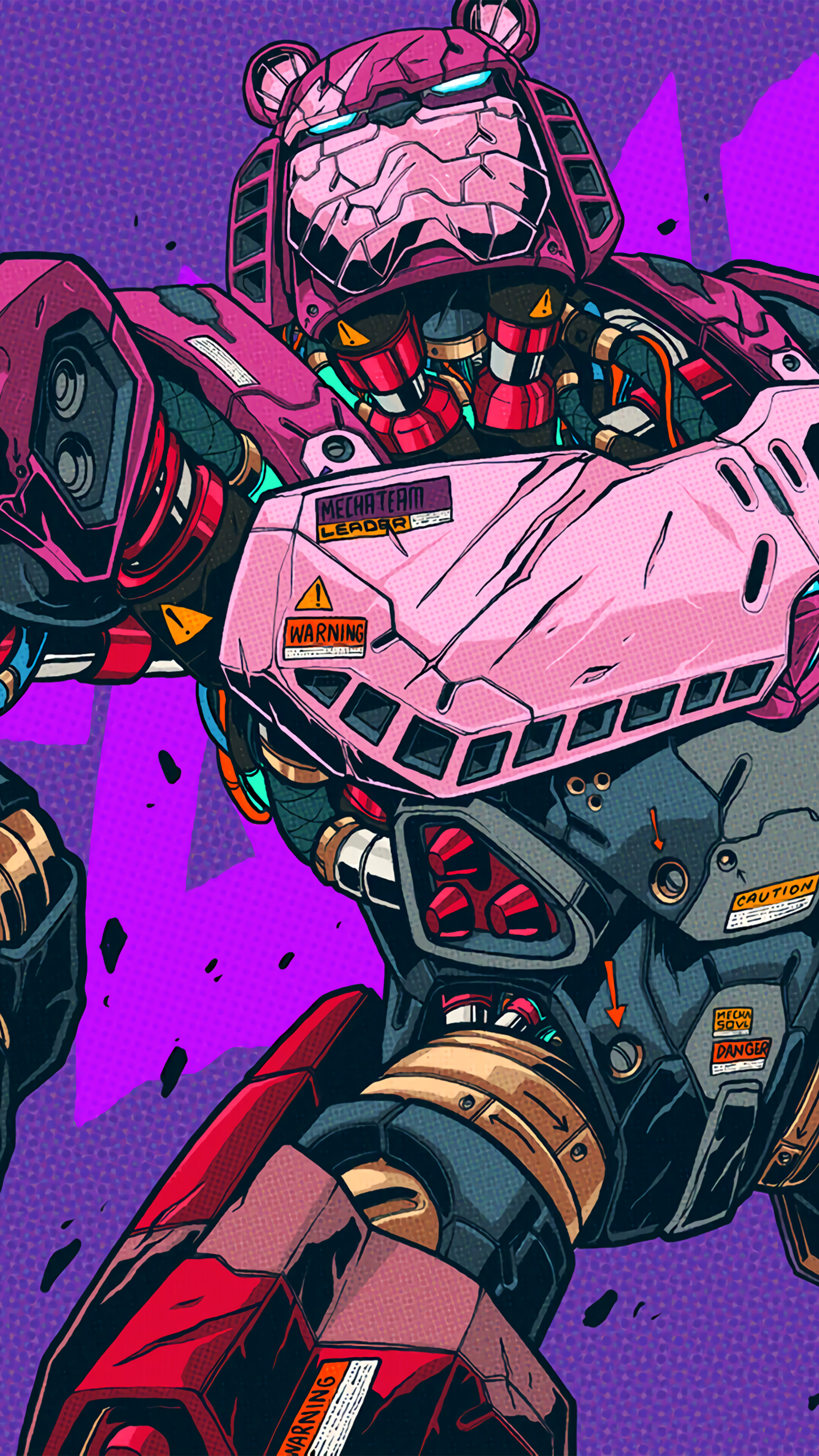 Fortnite, Chapter 2, Battle Pass, Loading Screen, Mecha Punch, 4k HD Phone Wallpaper