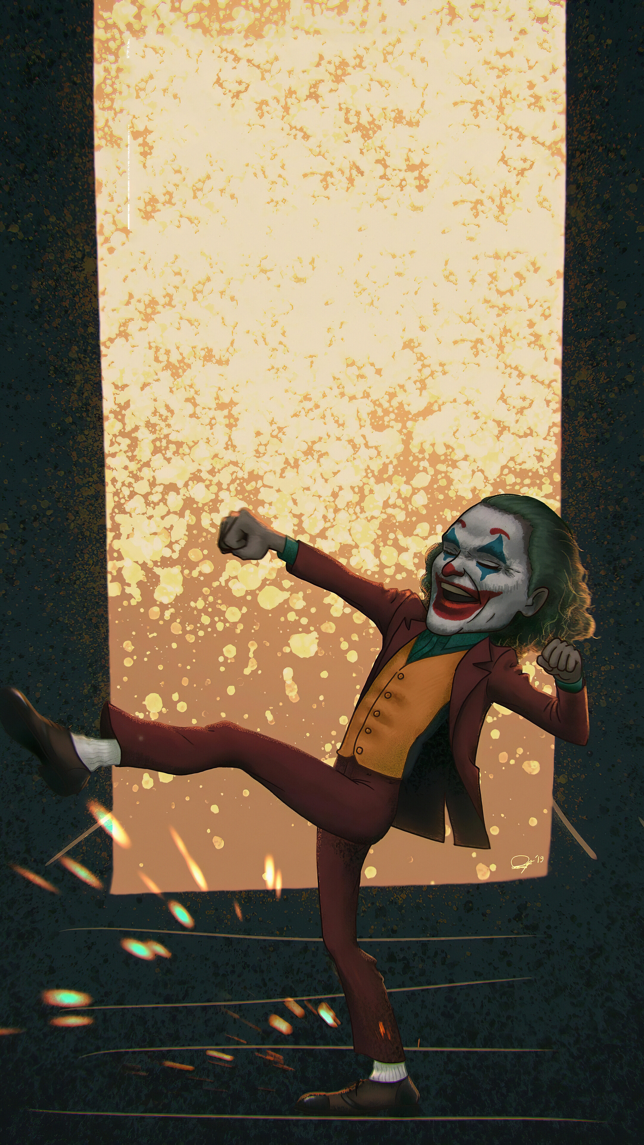 Chibi Joker Art 4K HD Phone Wallpaper