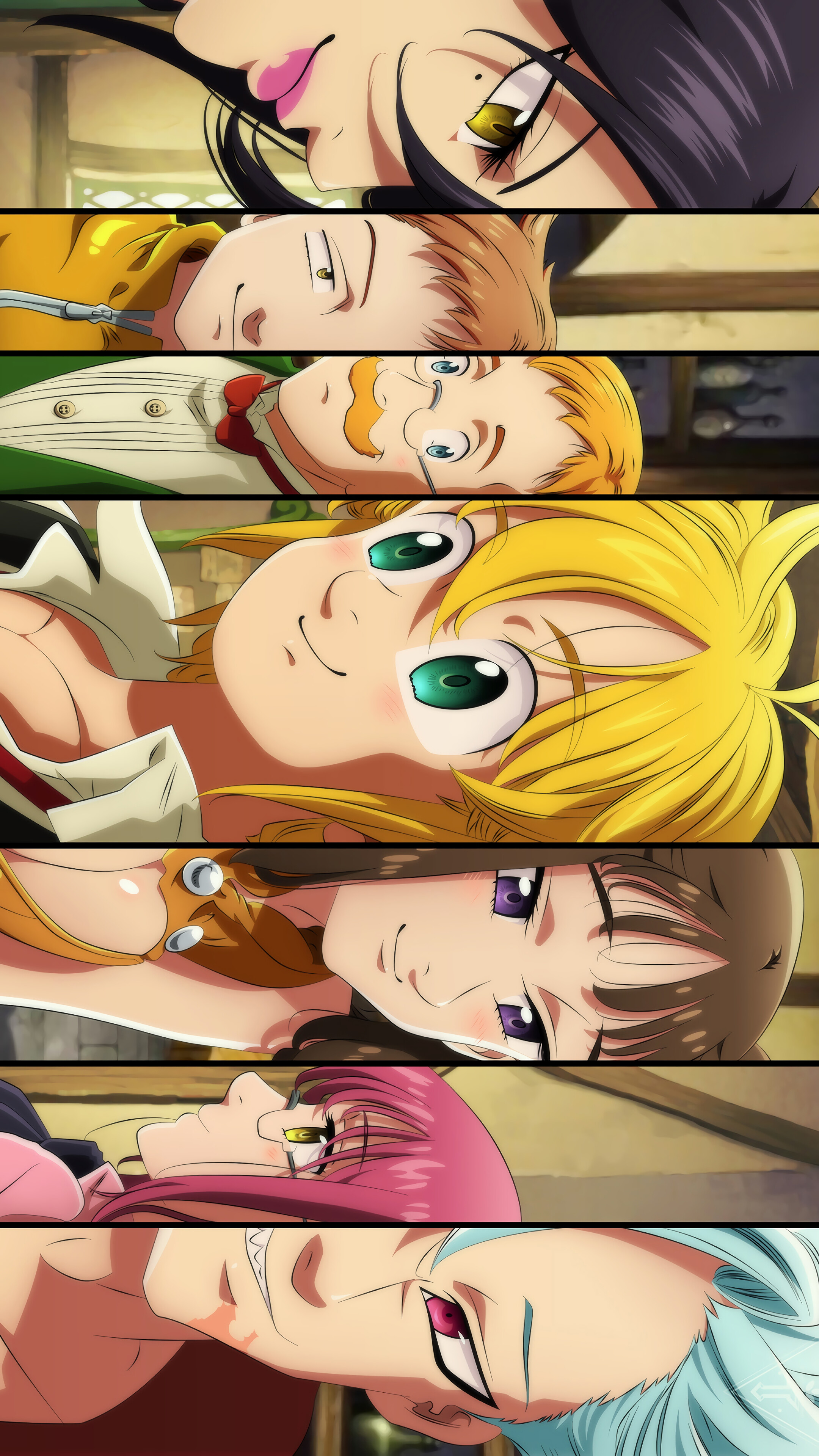 Seven Deadly Sins Characters Montage 4K HD Phone Wallpaper
