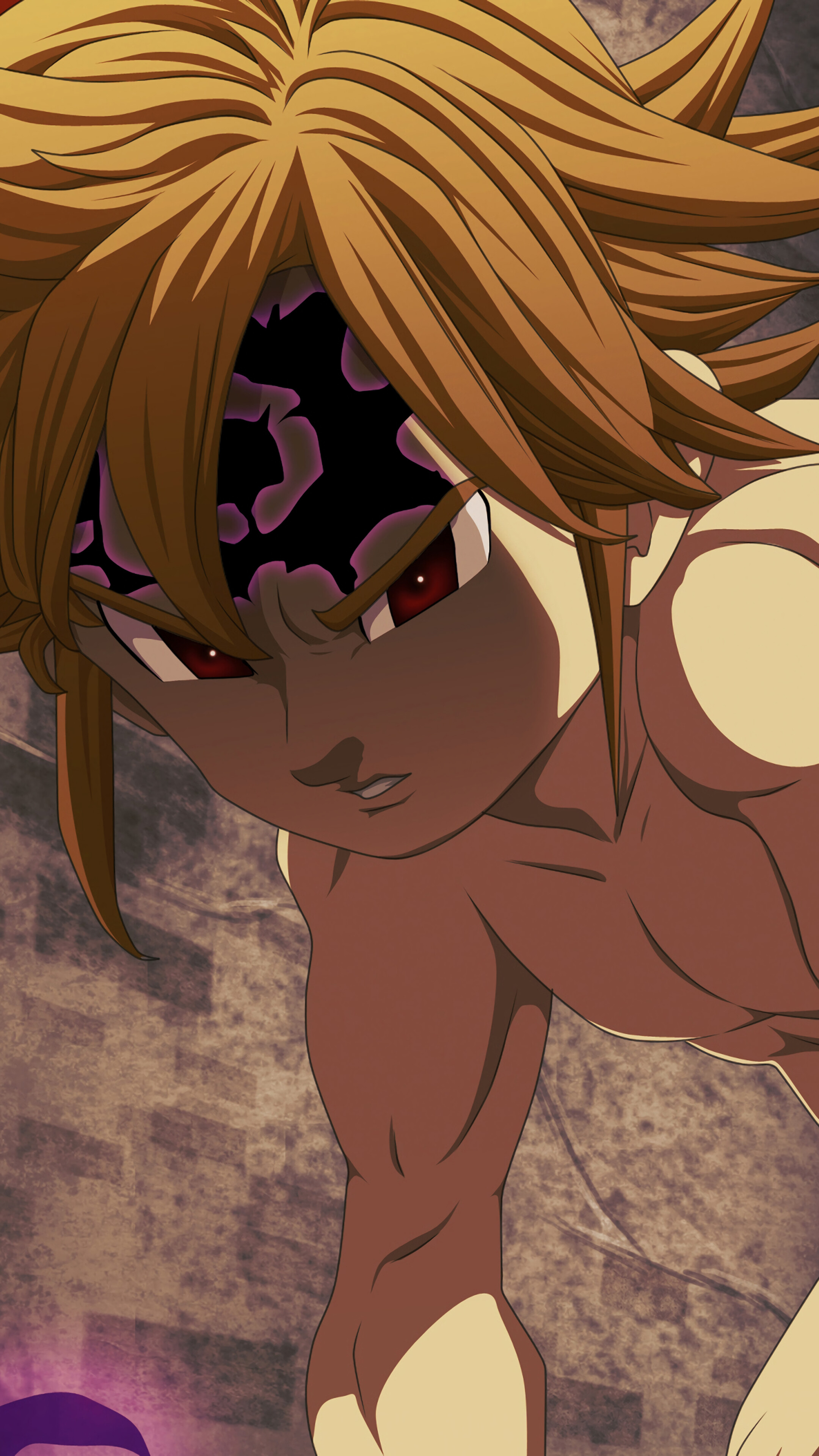Meliodas from The Seven Deadly Sins with Demon Mark 4K HD Phone Wallpaper