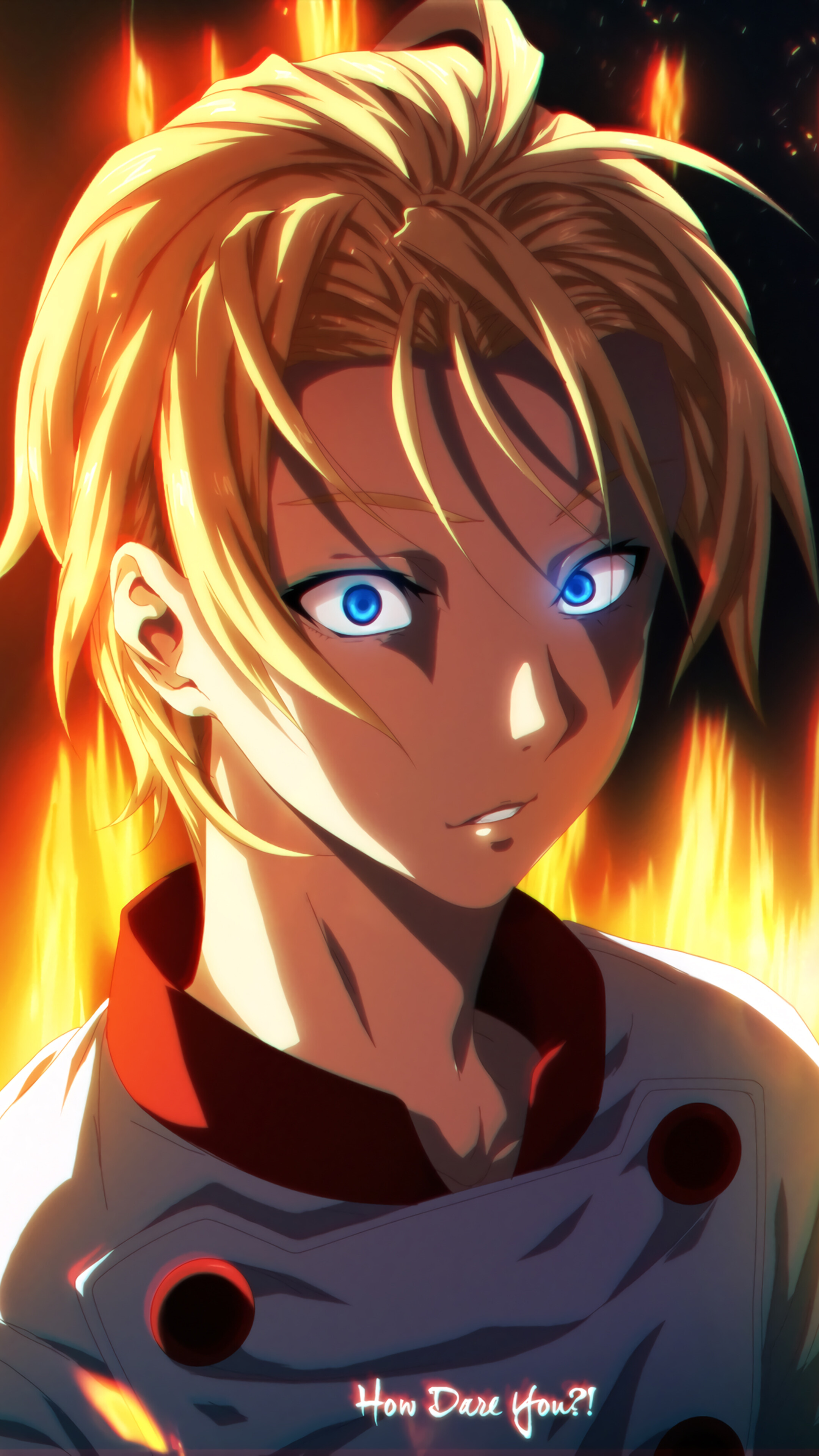 Takumi Aldini from Food Wars 4K HD Phone Wallpaper