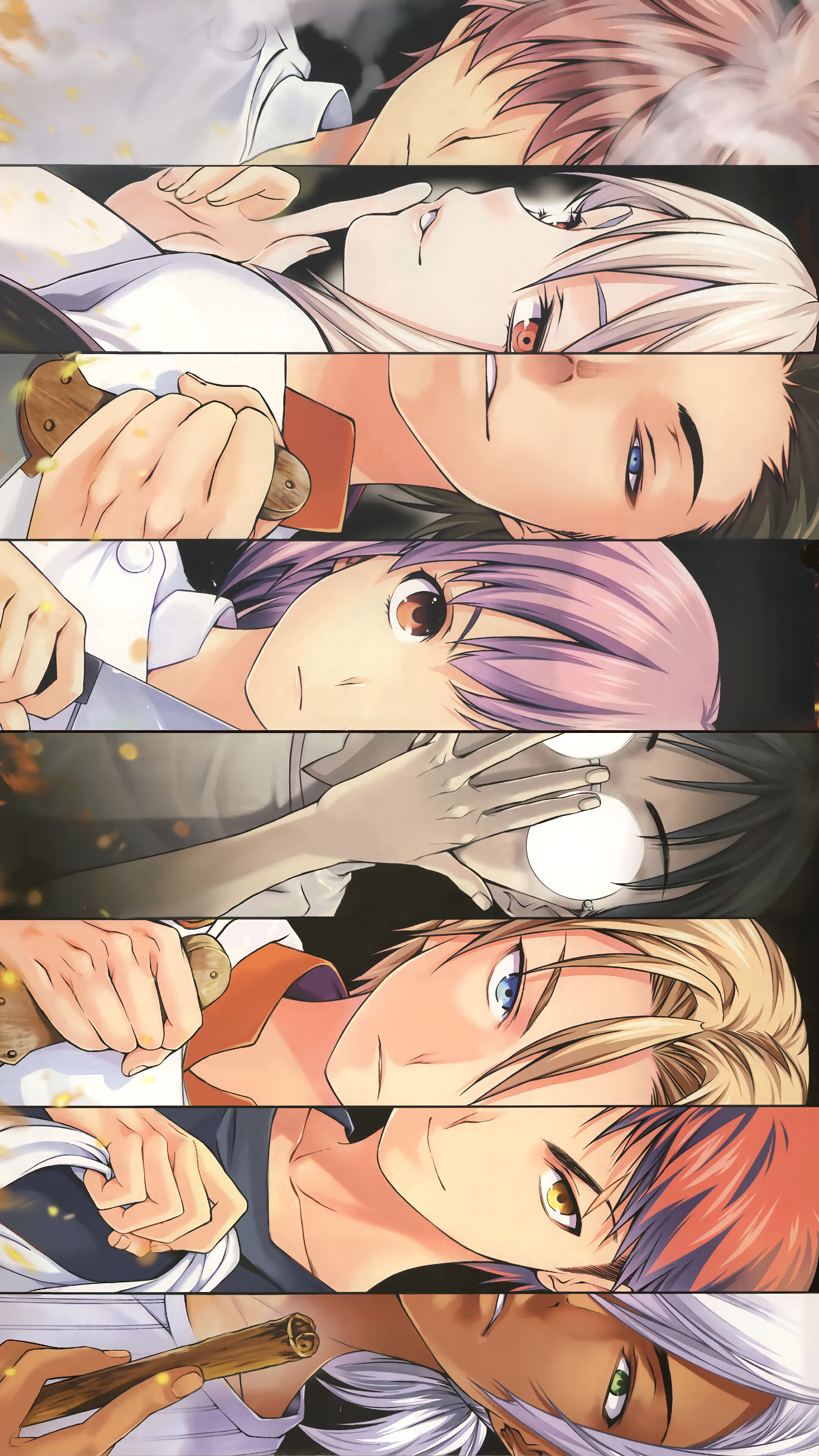Food Wars Characters 4K HD Phone Wallpaper