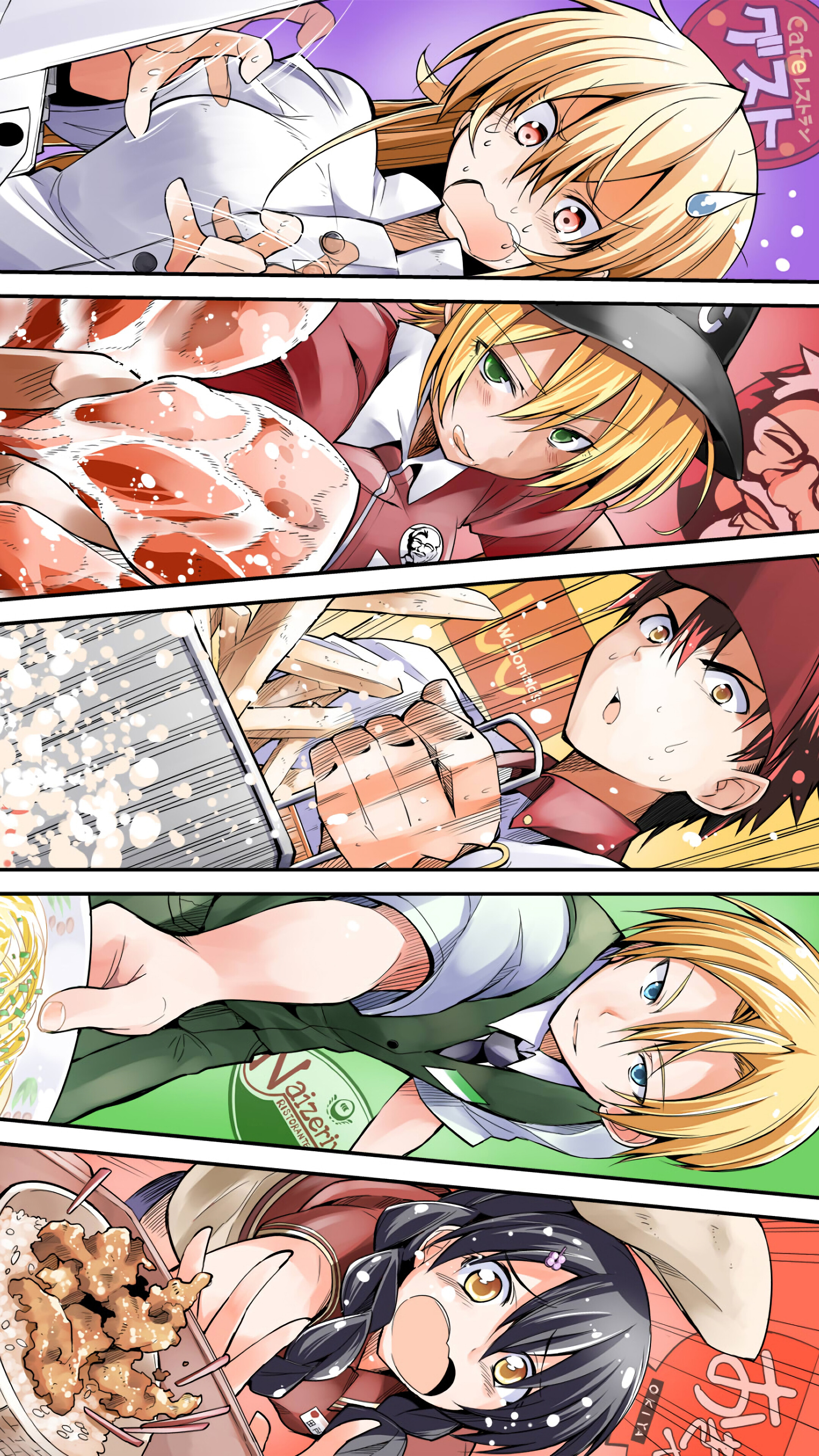Food Wars! Anime Characters Cooking HD Phone Wallpaper