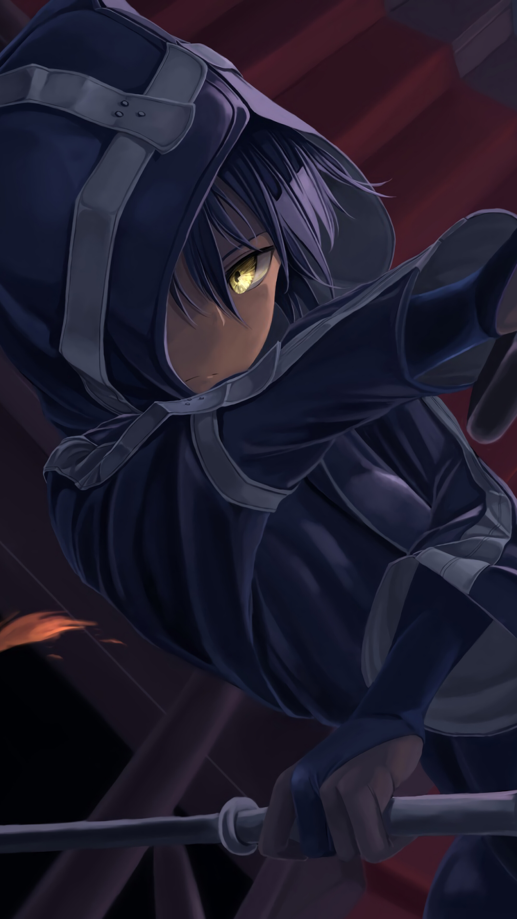 Black Madia from Assassin's Pride 4K HD Phone Wallpaper