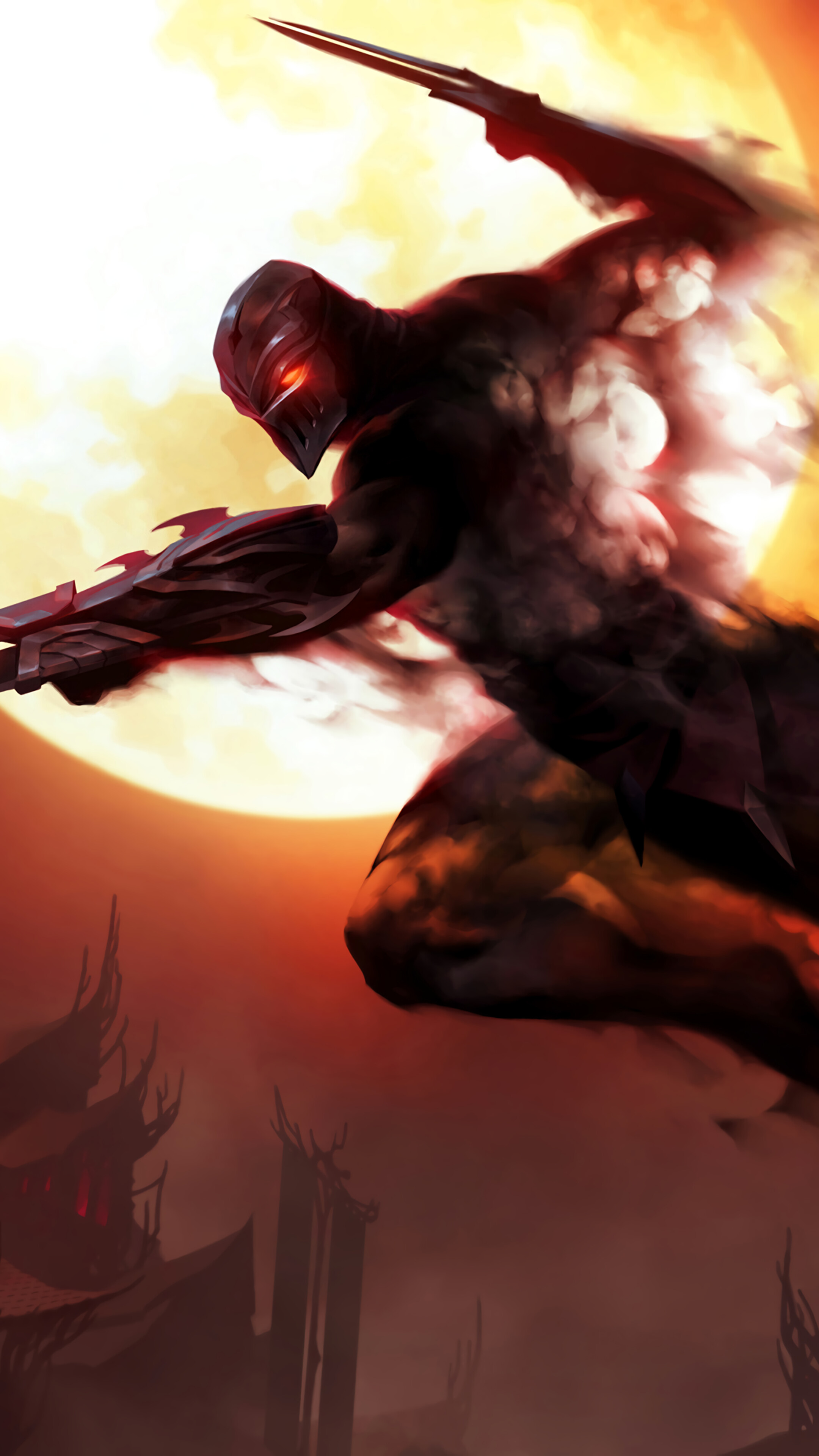 Zed from League of Legends in 4K HD Phone Wallpaper