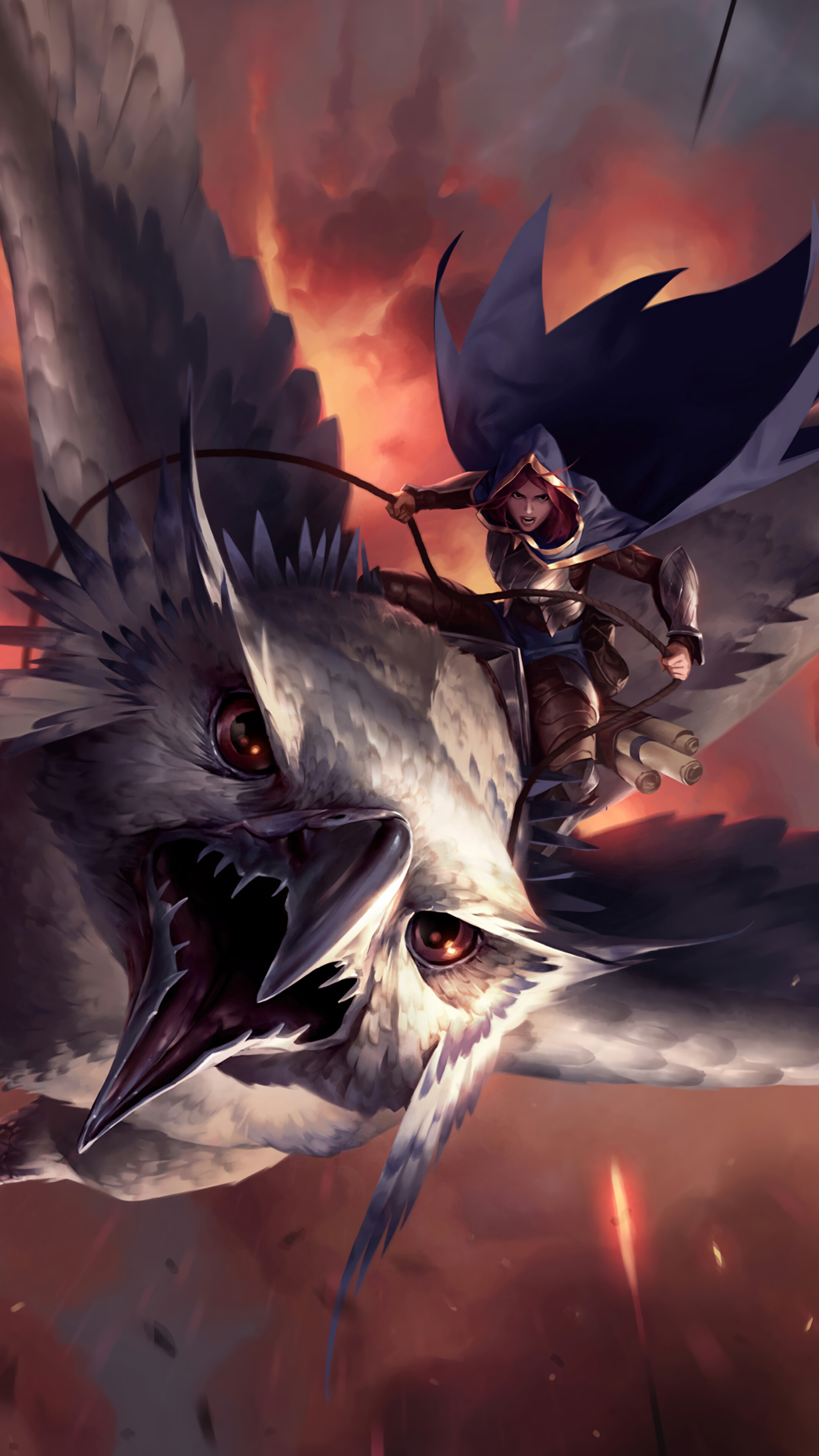 Silverwing Scout from Legends of Runeterra 4K HD Phone Wallpaper