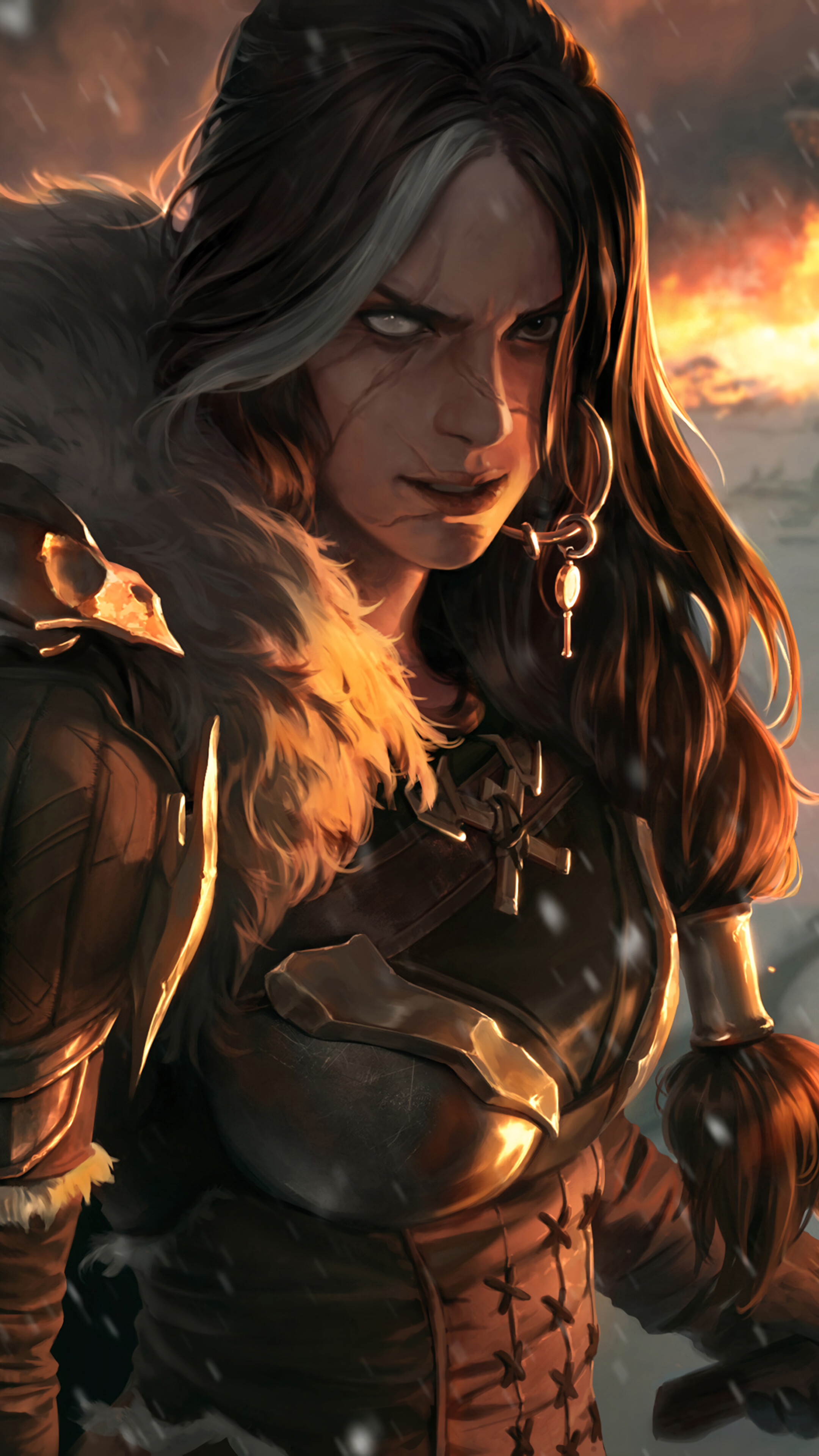 Scarmother Vrynna from Legends of Runeterra 4K HD Phone Wallpaper