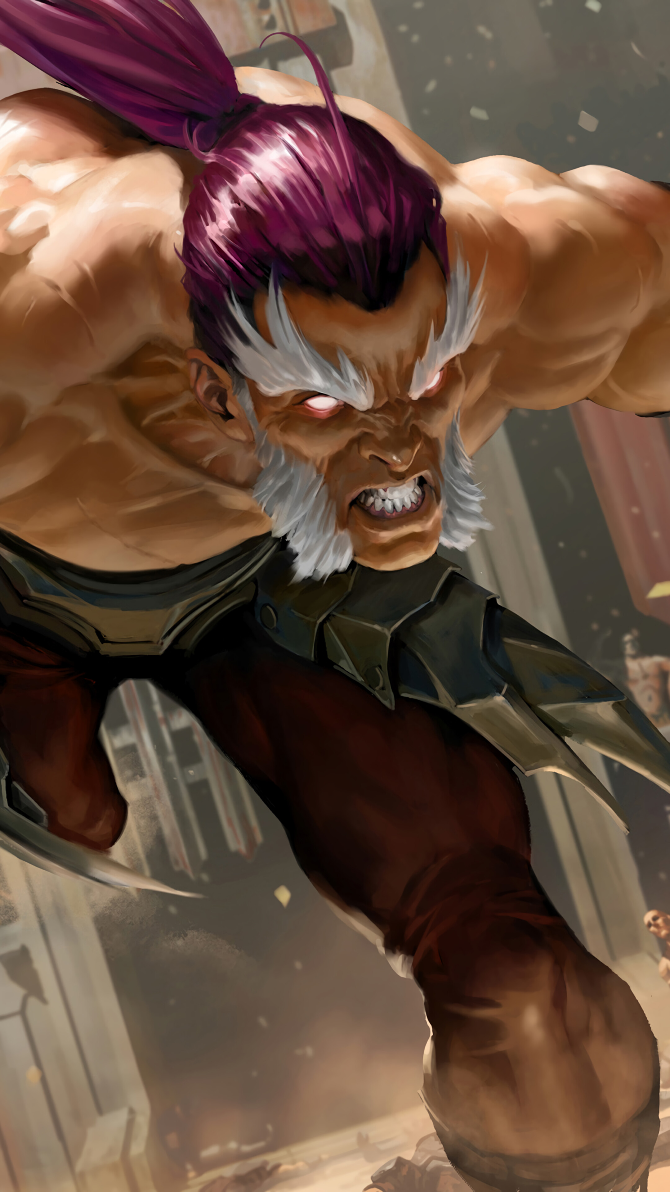 Savage Reckoner from Legends of Runeterra 4K HD Phone Wallpaper