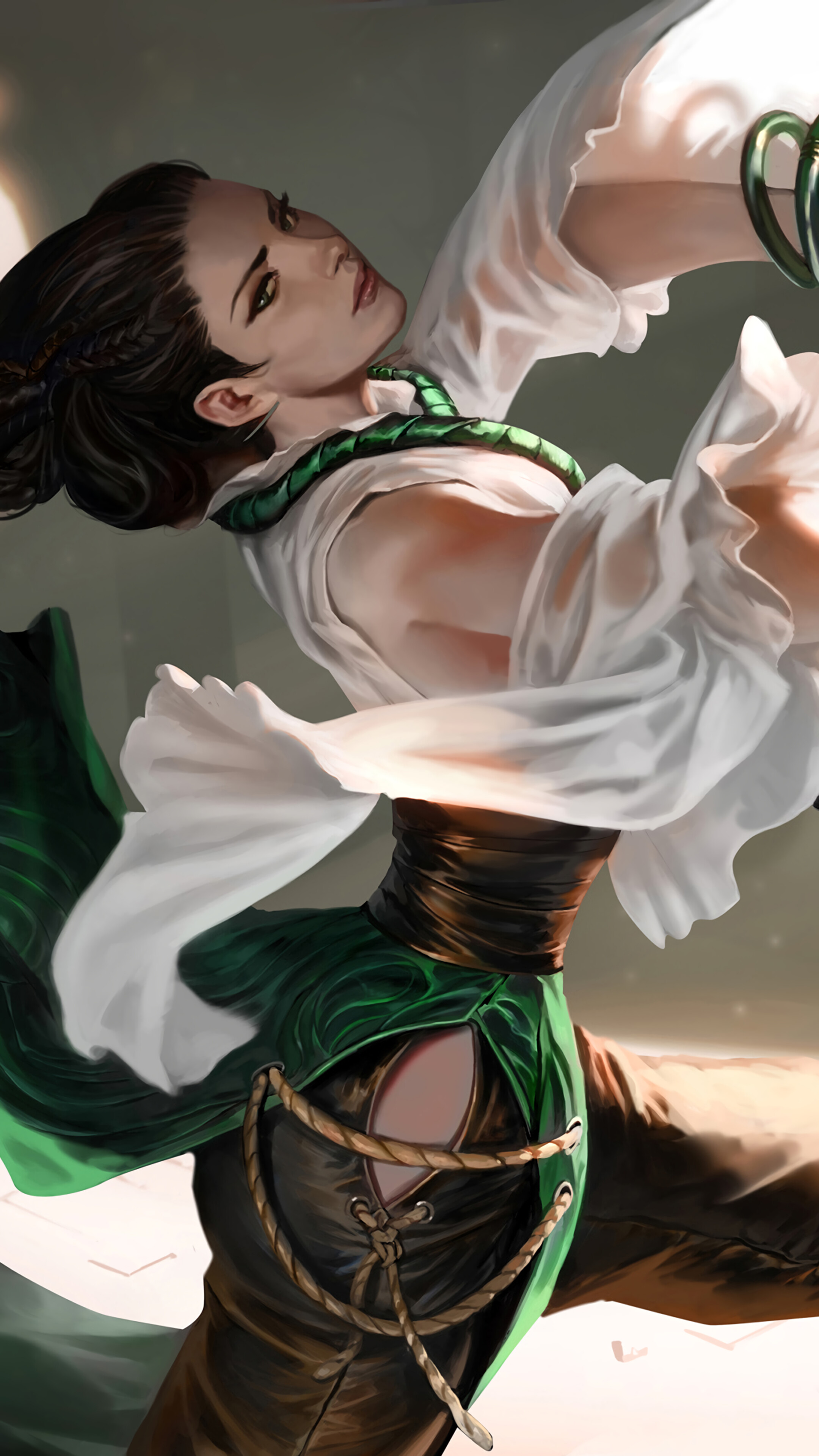 Solitary Monk from Legends of Runeterra 4K HD Phone Wallpaper