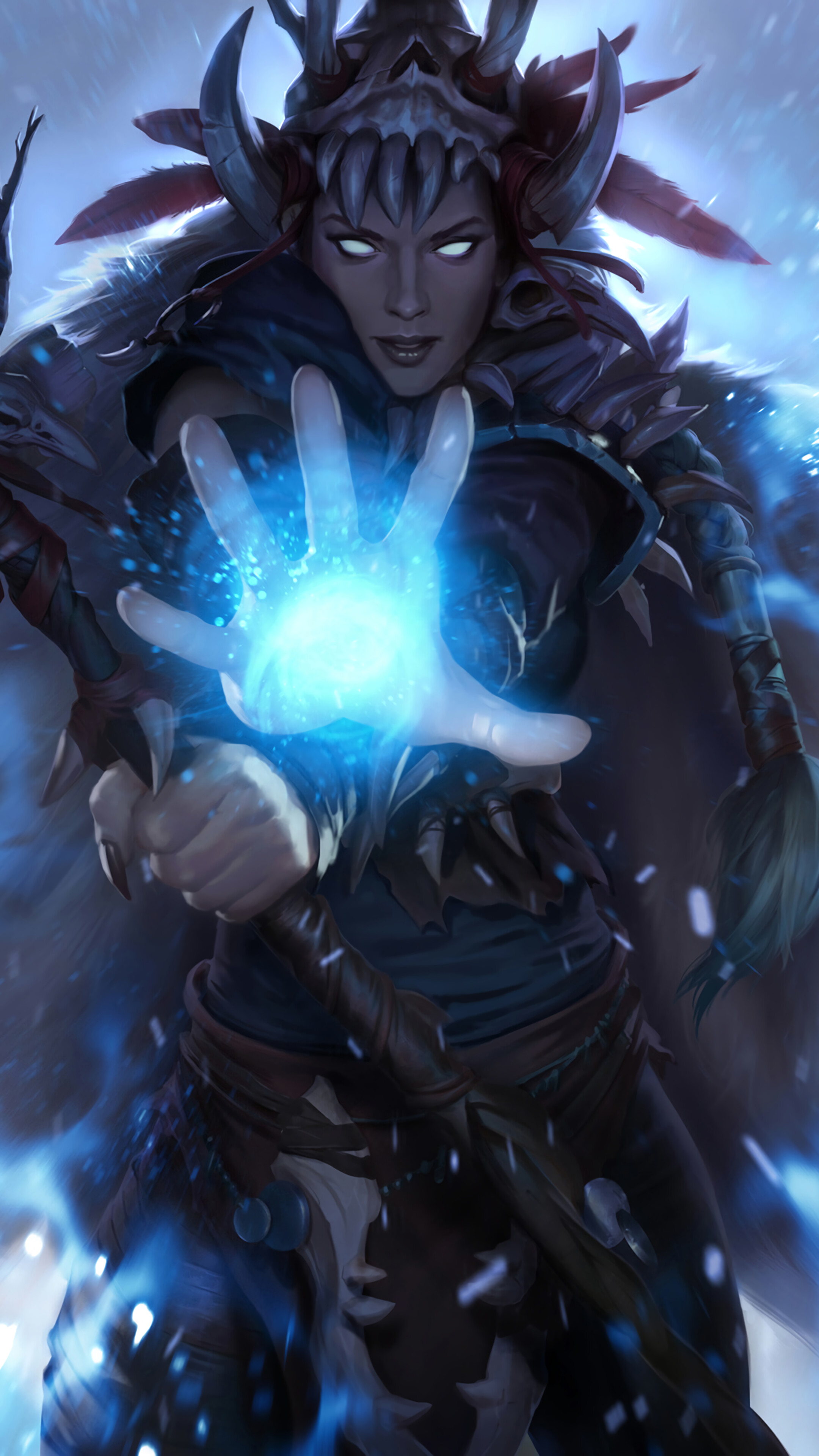 Rimetusk Shaman from Legends of Runeterra 4K HD Phone Wallpaper