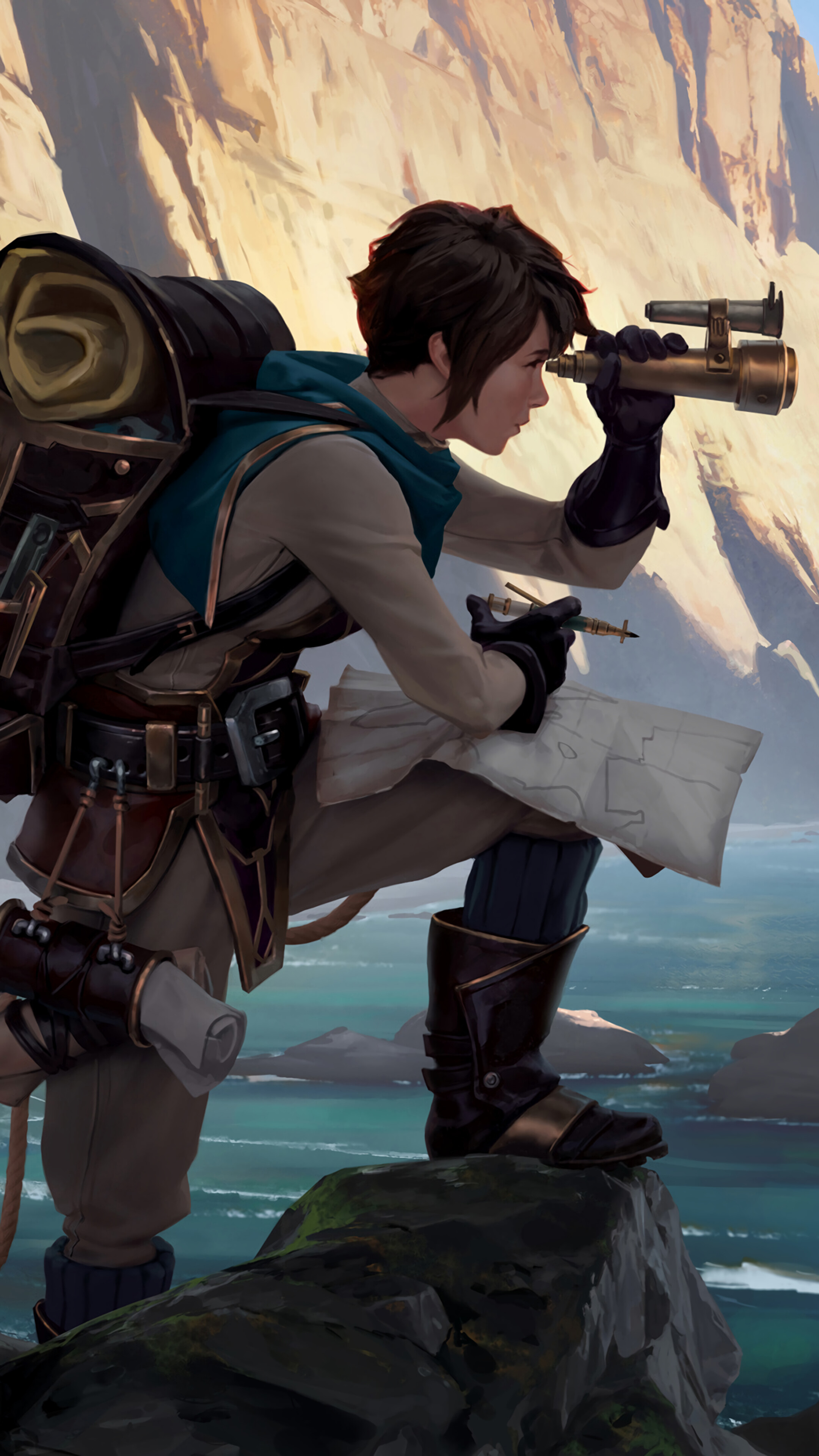 Intrepid Mariner from Legends of Runeterra HD Phone Wallpaper