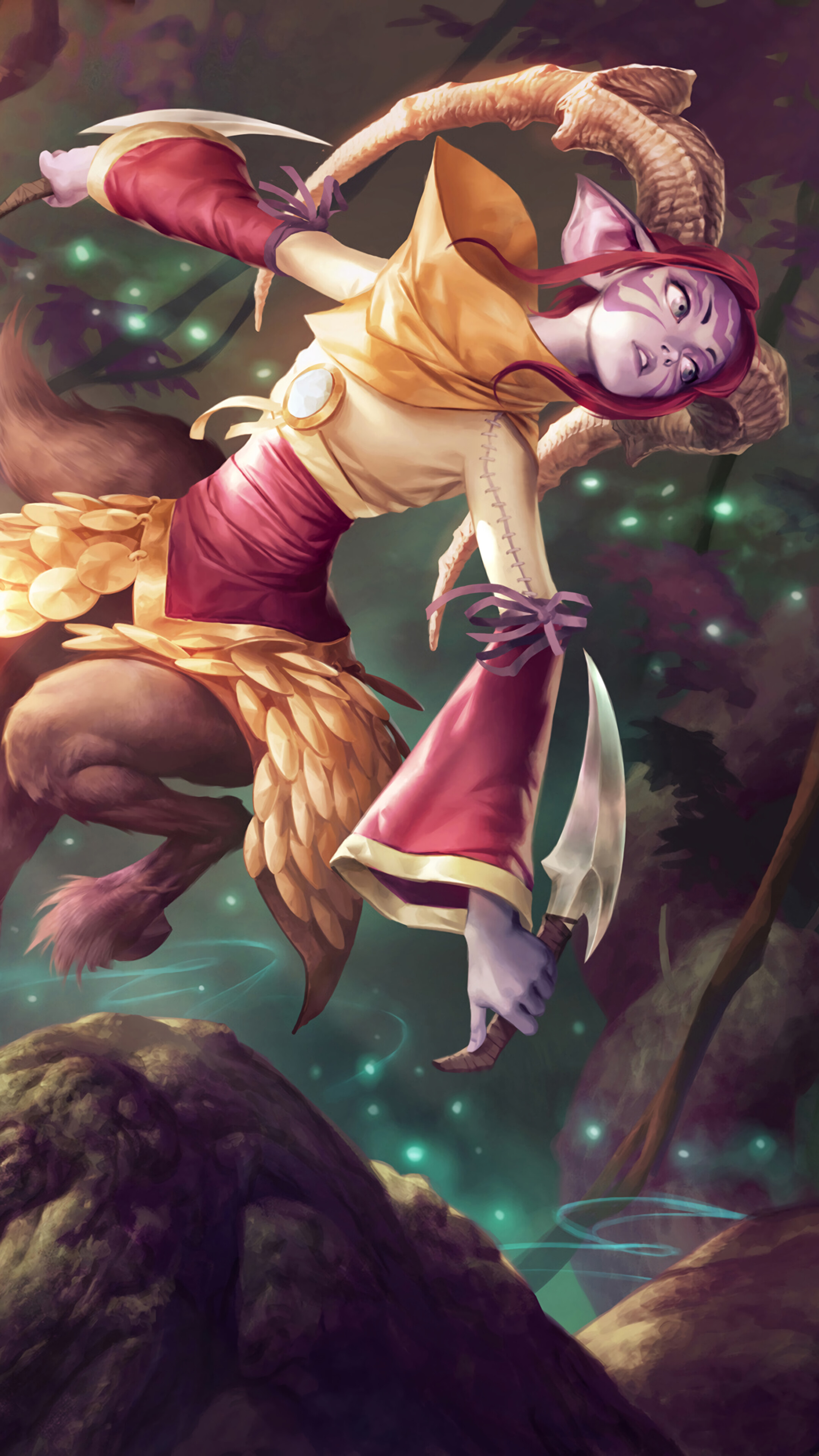 Greenglade Caretaker from Legends of Runeterra 4K HD Phone Wallpaper
