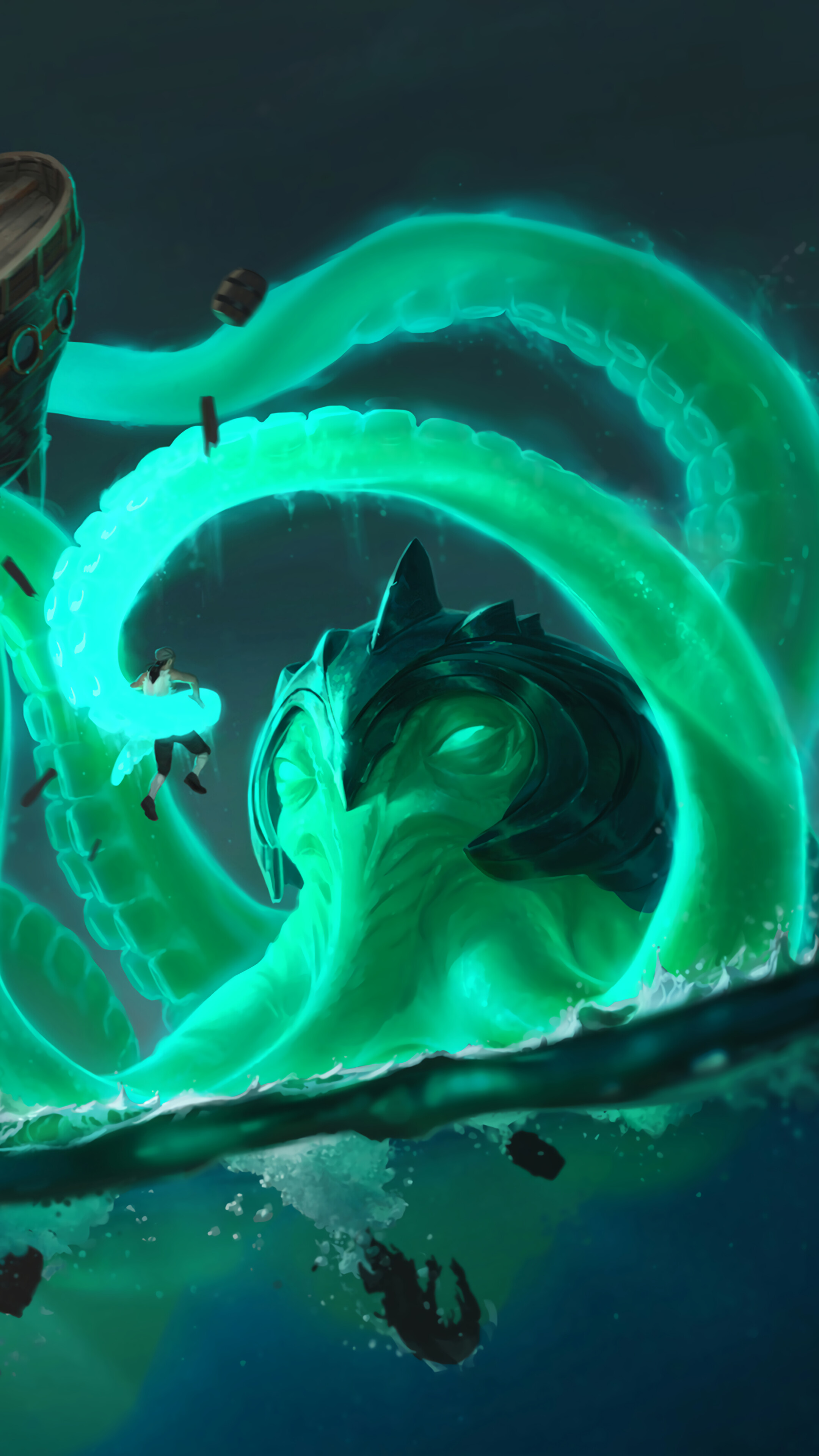 Darkwater Scourge from Legends of Runeterra 4K HD Phone Wallpaper
