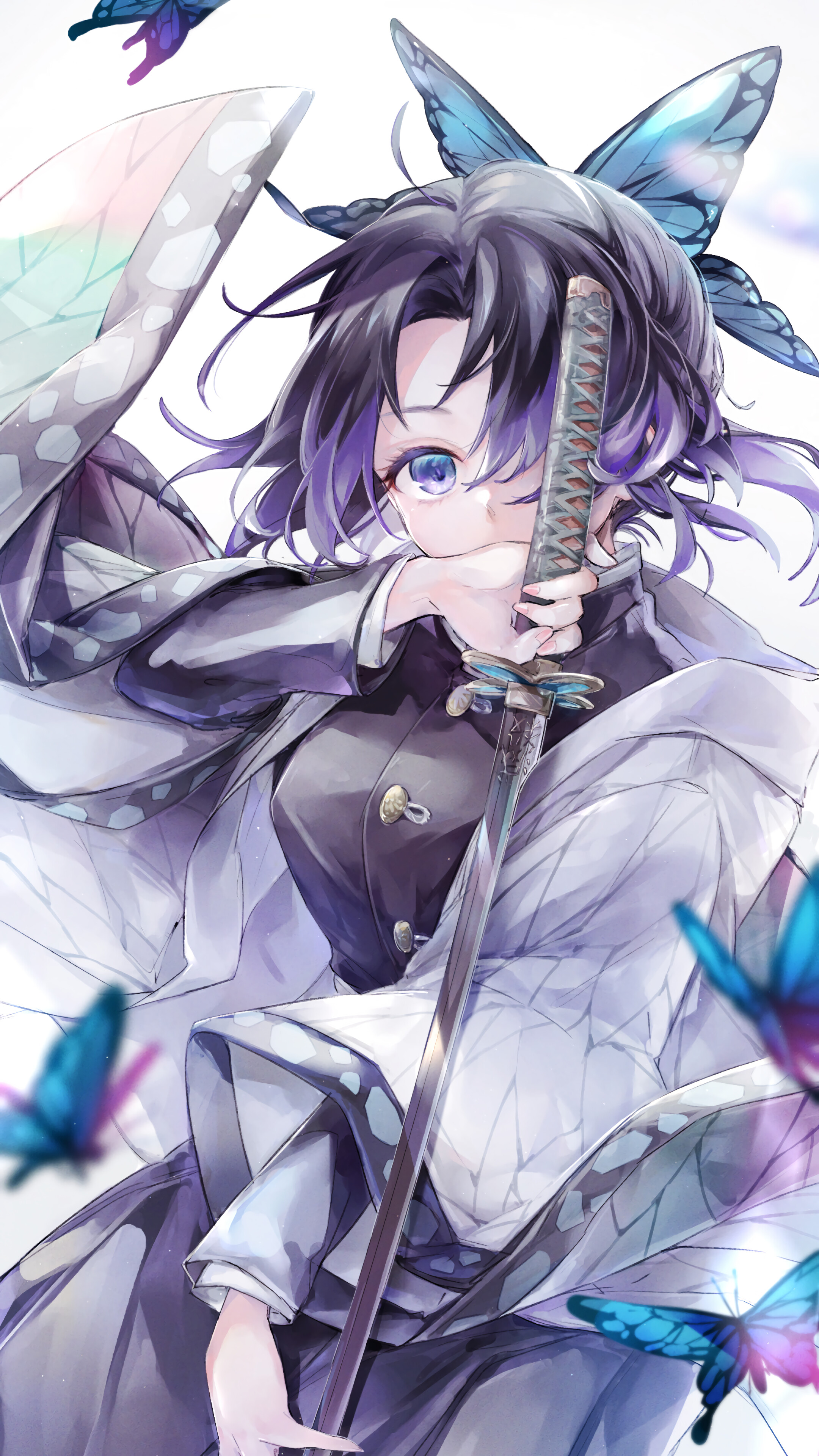 Shinobu, Kimetsu no Yaiba, 4k HD Phone Wallpaper