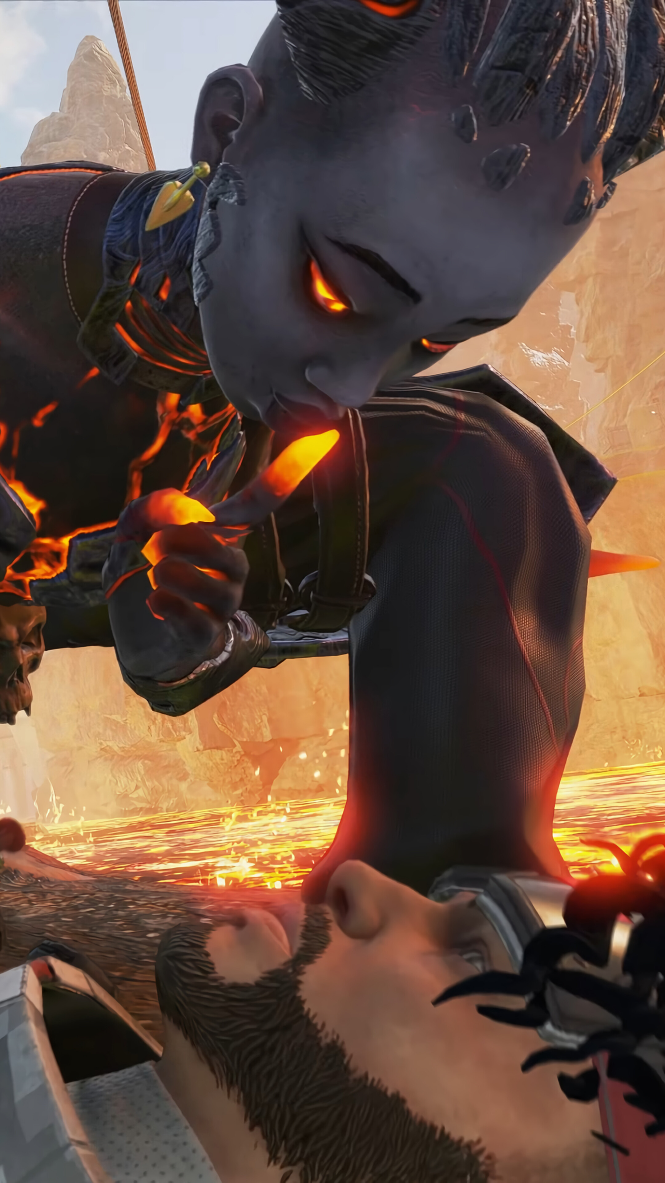 Caustic from Apex Legends ignites a fuse HD Phone Wallpaper
