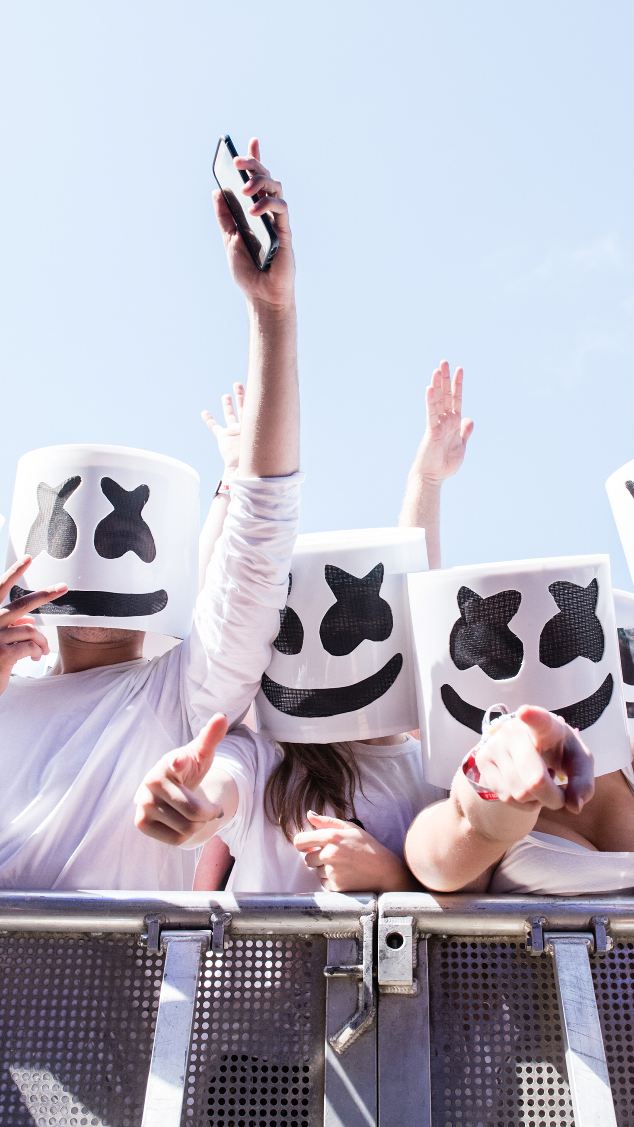 DJ Marshmello fans at a concert HD Phone Wallpaper