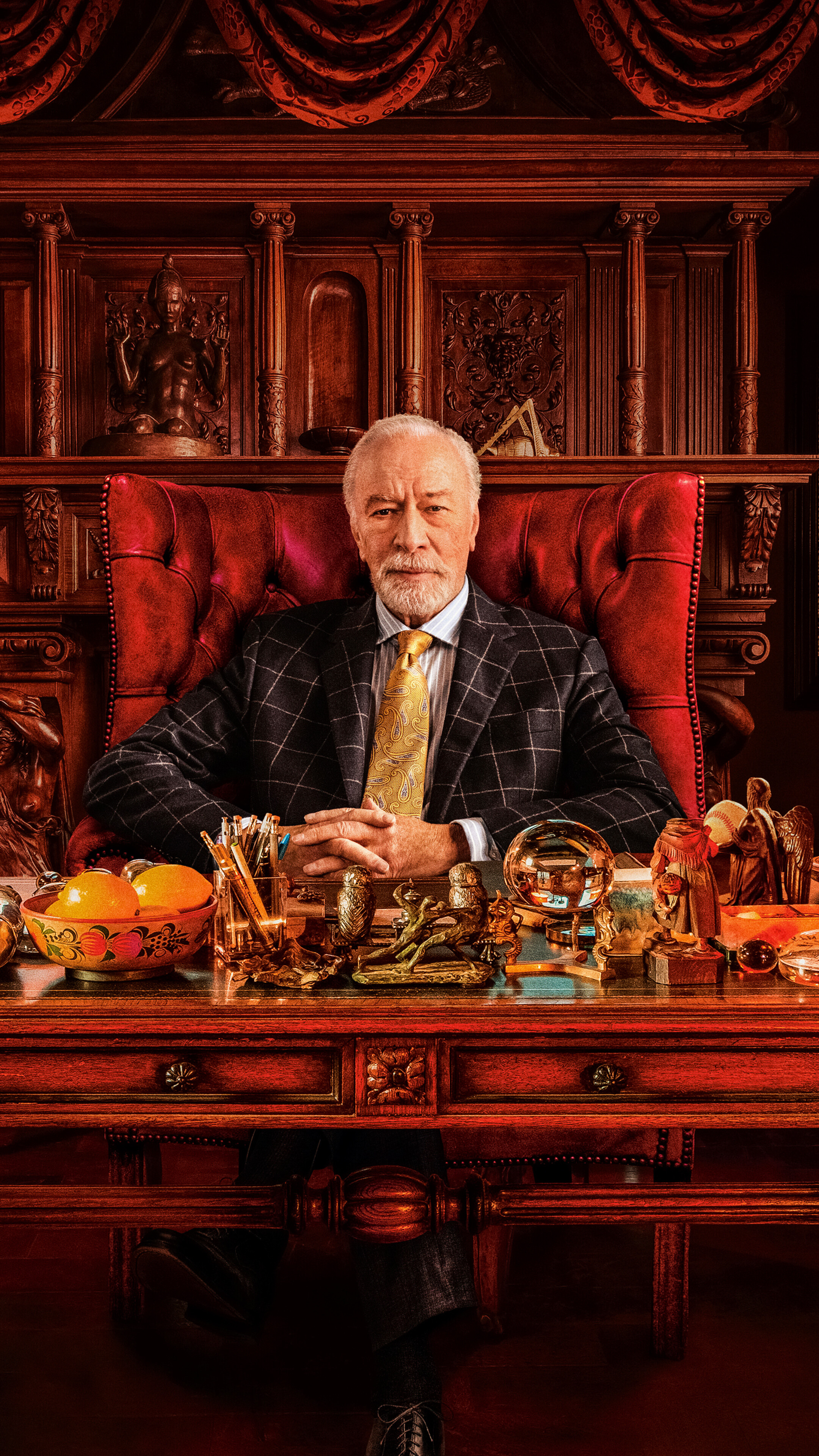 Christopher Plummer from Knives Out 4K HD Phone Wallpaper