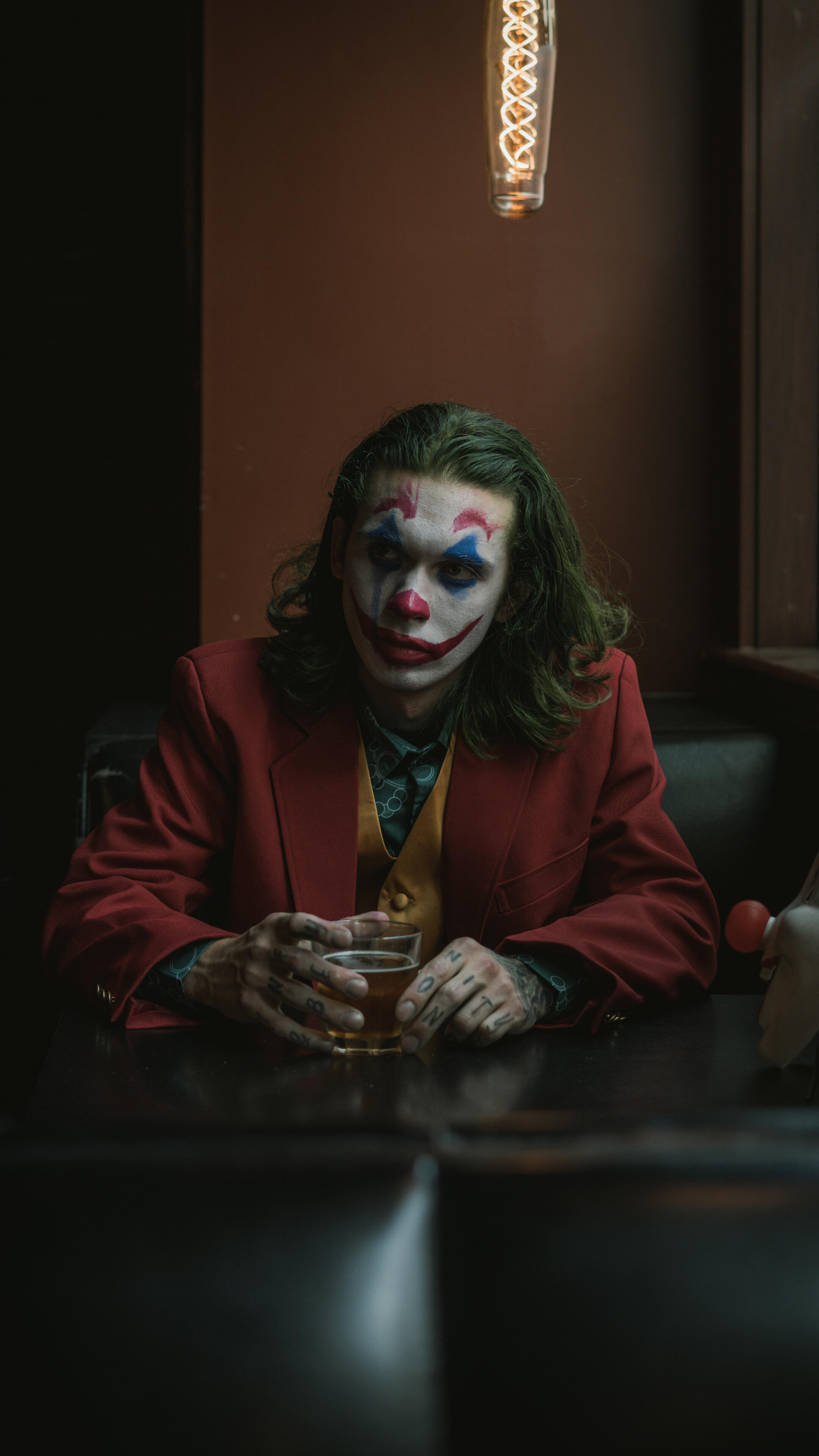 Joker from 2019 Cosplay 4K HD Phone Wallpaper