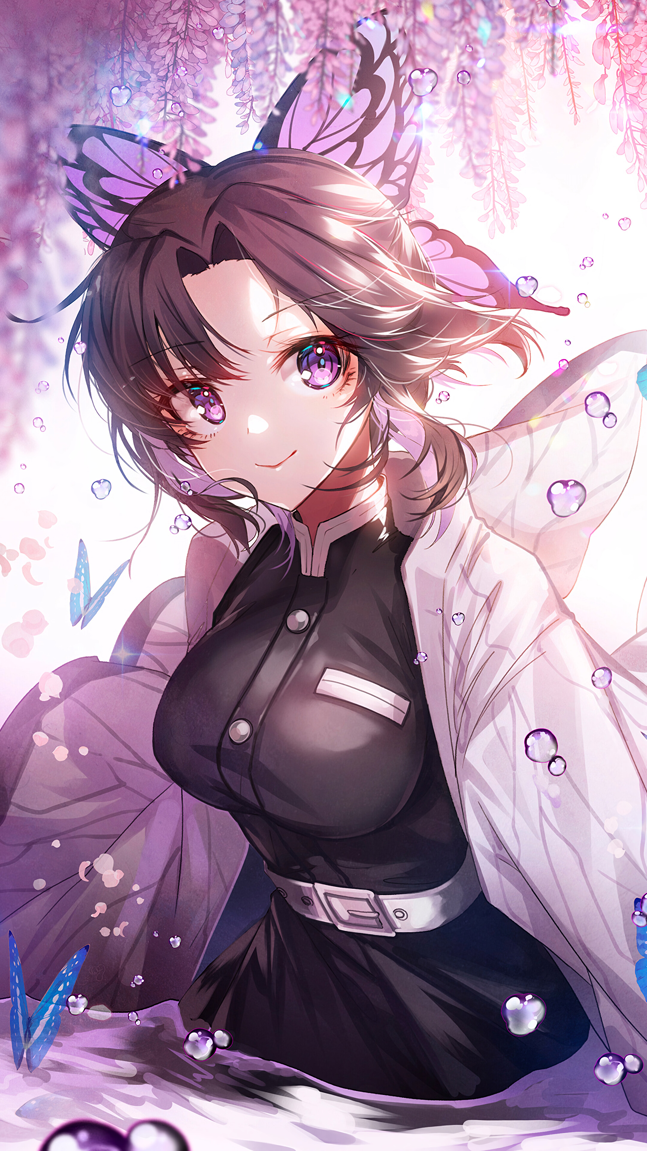 Shinobu, (Kimetsu no Yaiba), [Hashira], 4k HD Phone Wallpaper