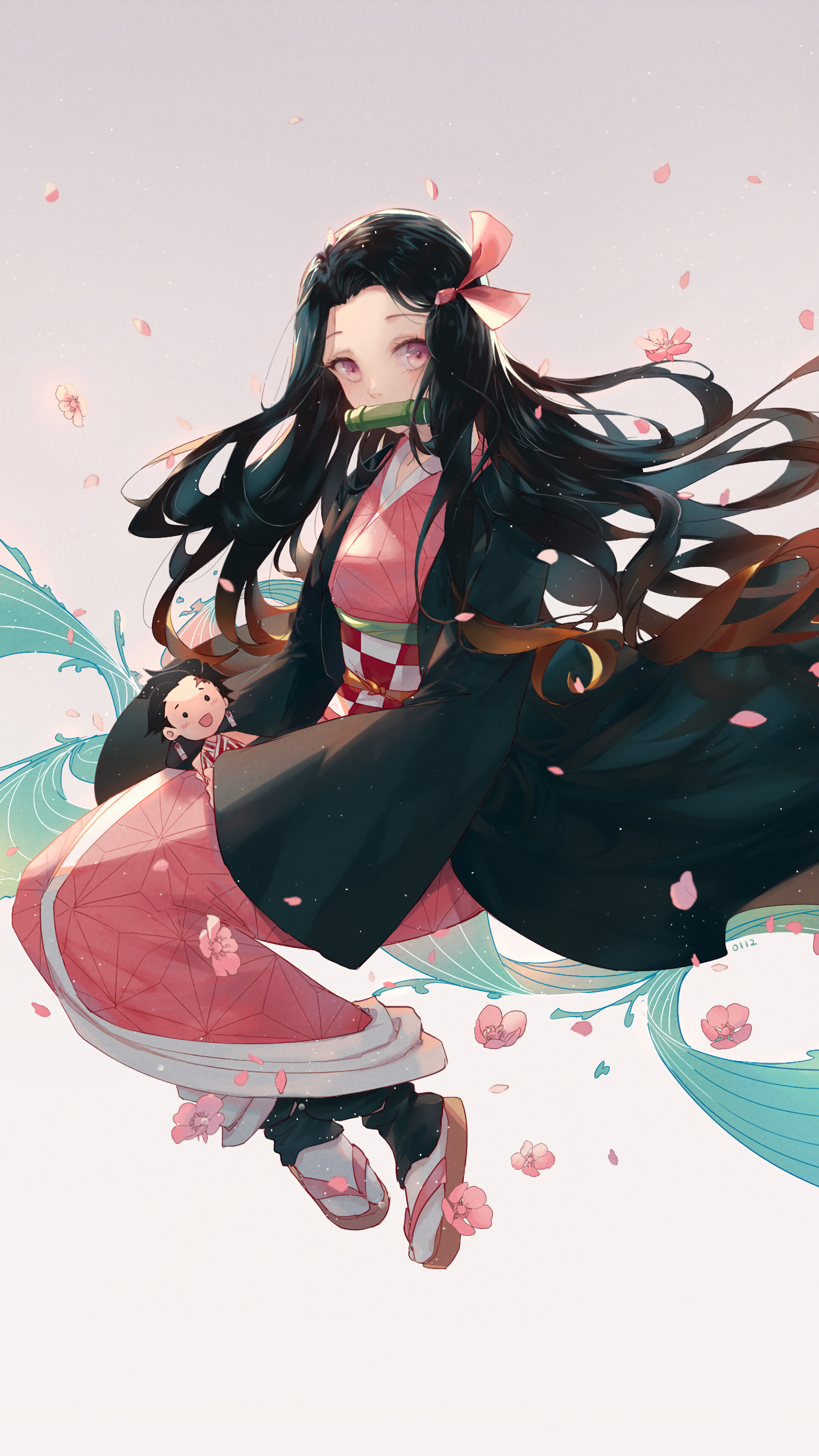 Nezuko from Kimetsu no Yaiba 4K HD Phone Wallpaper