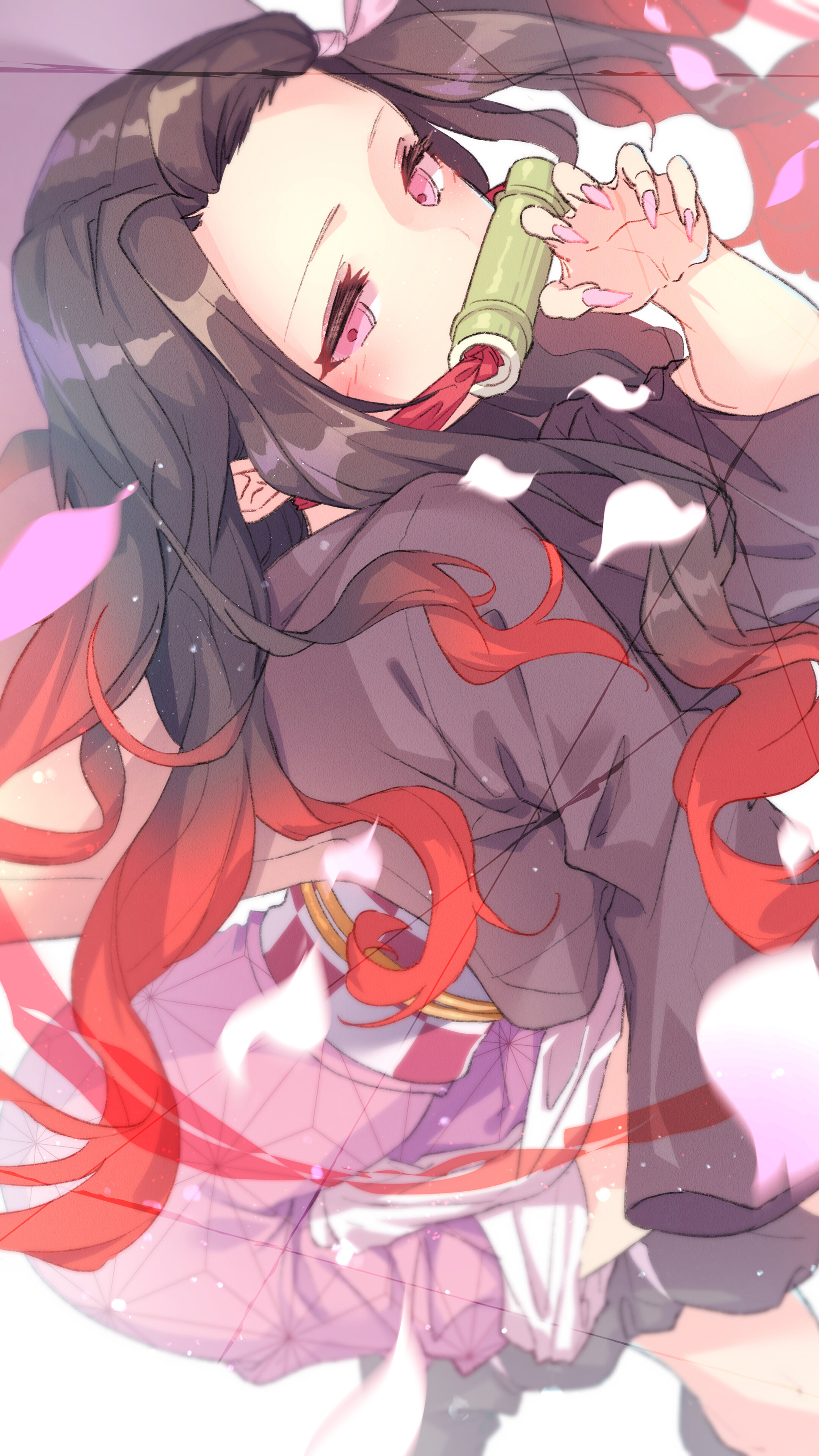 Nezuko Kamado from Kimetsu no Yaiba 4K HD Phone Wallpaper