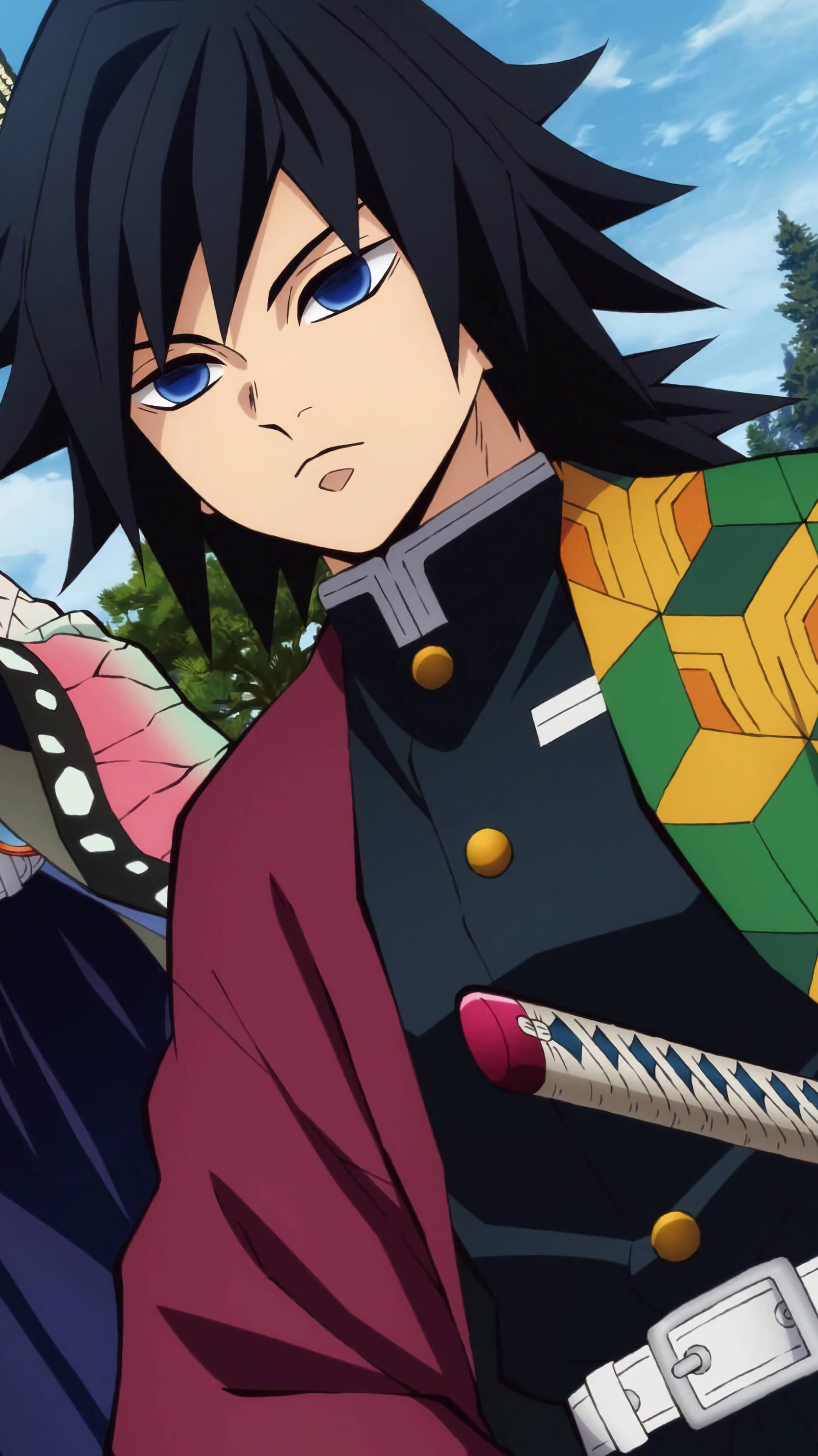Giyu Tomioka from Kimetsu no Yaiba 4K HD Phone Wallpaper