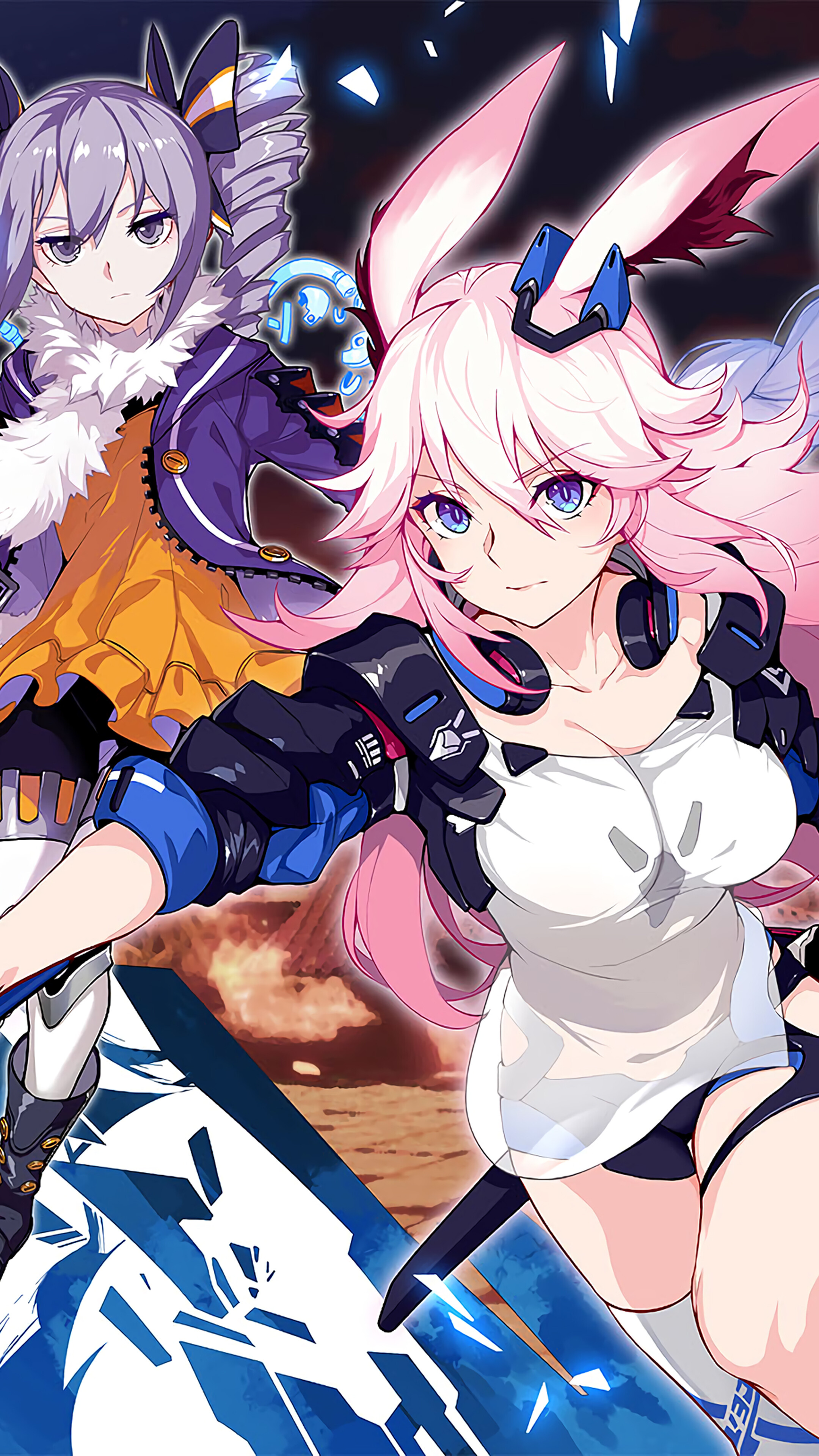 Bronya and Yae Sakura from Honkai Impact 3rd 4K HD Phone Wallpaper